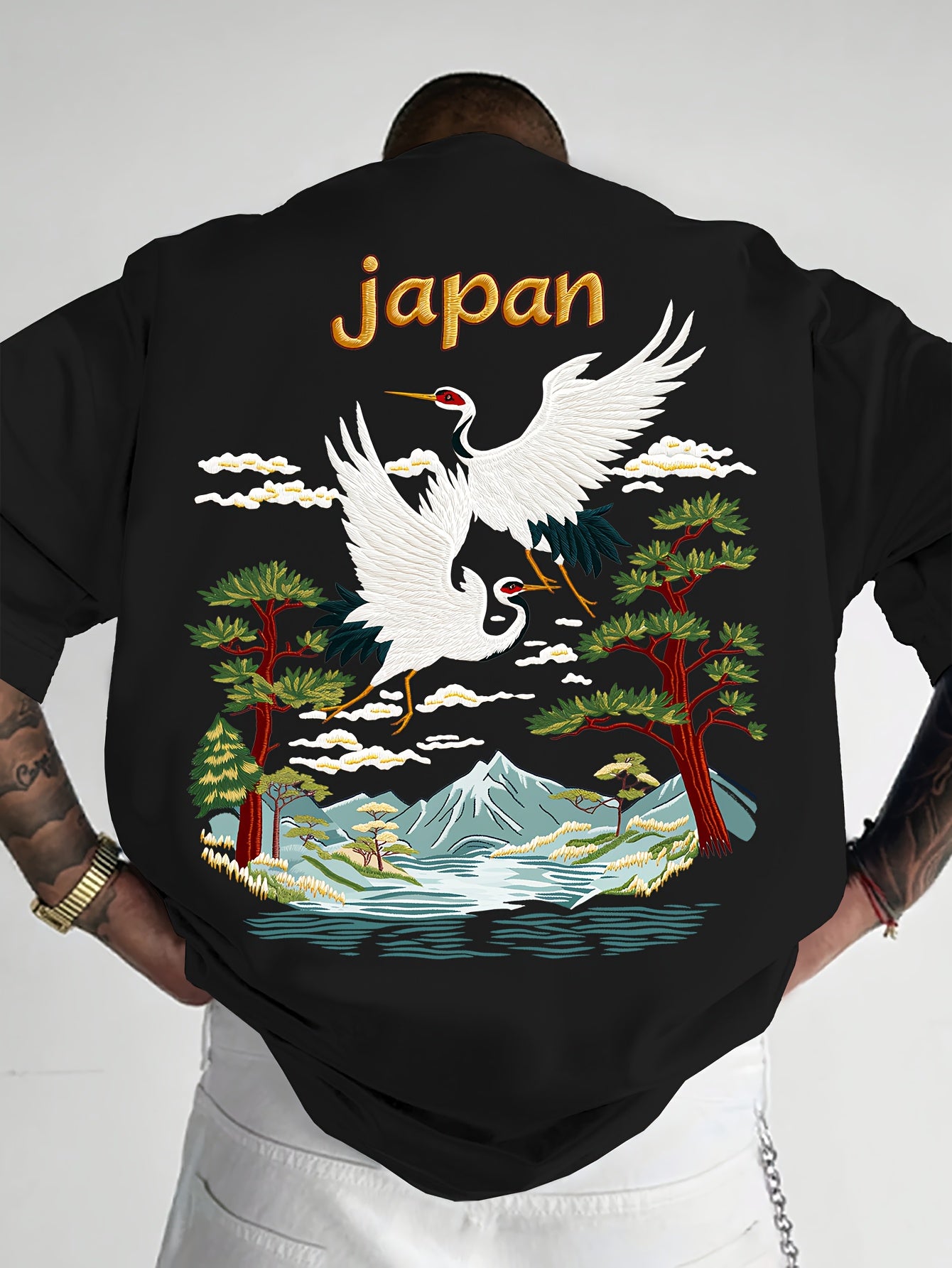 Oriental Aesthetic Men's Graphic T - Shirt