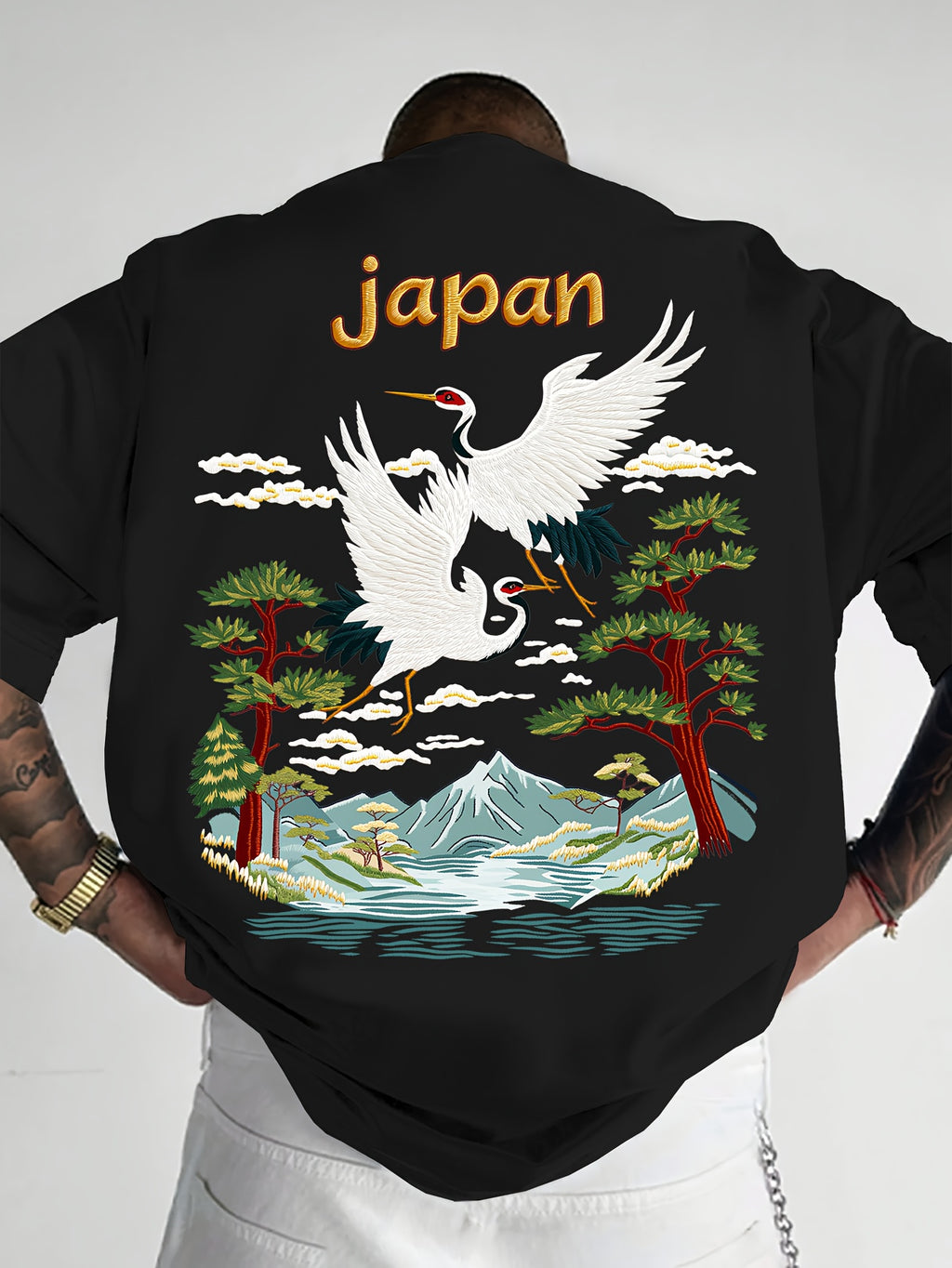 Oriental Aesthetic Men's Graphic T - Shirt