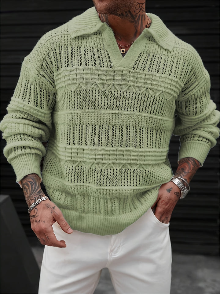 Men's Casual Neck Long Sleeve Sweater