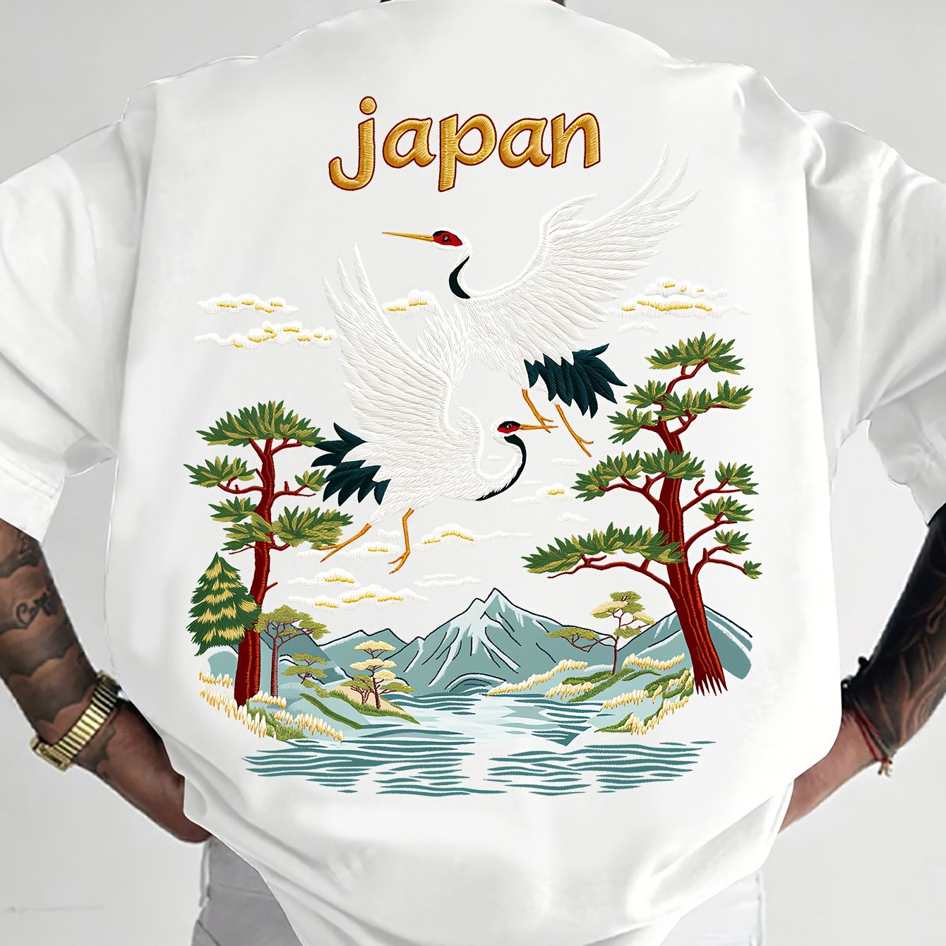 Oriental Aesthetic Men's Graphic T - Shirt