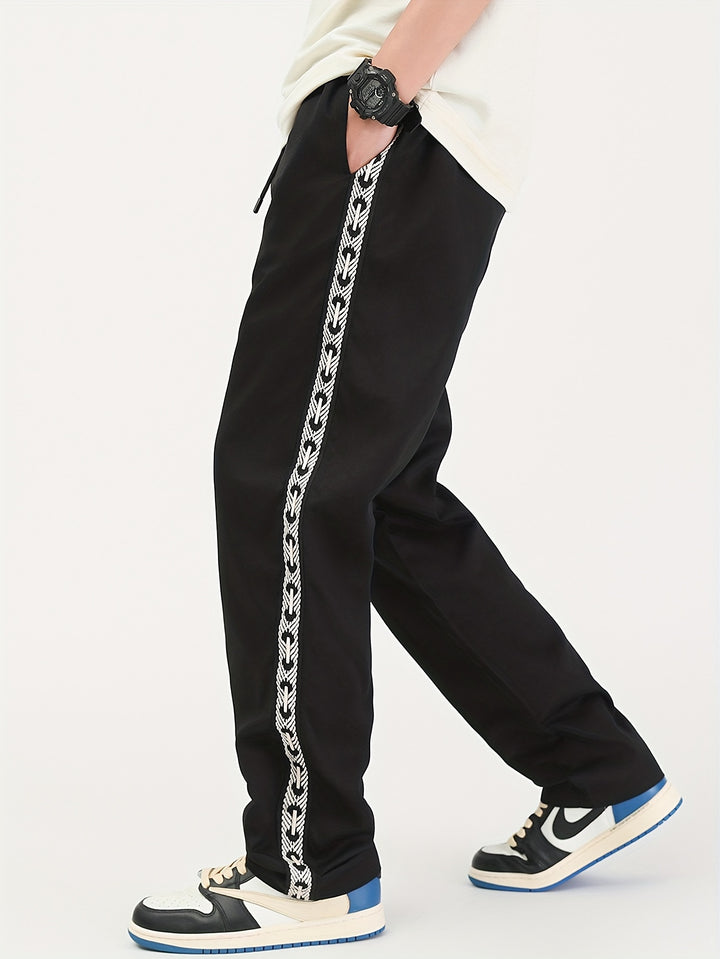 Men's Casual Jogger Pants - Elastic Waist with Adjustable Drawstring