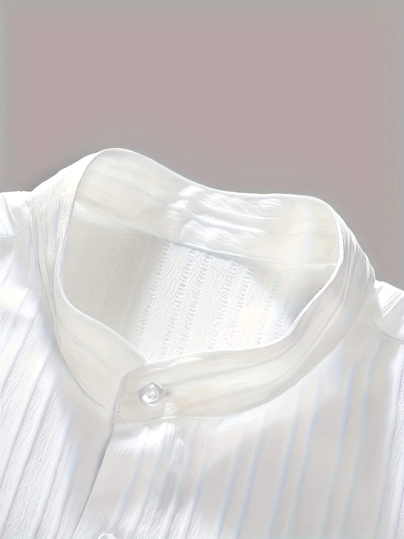 Men'S Summer Casual 2-Piece Striped Polyester Set