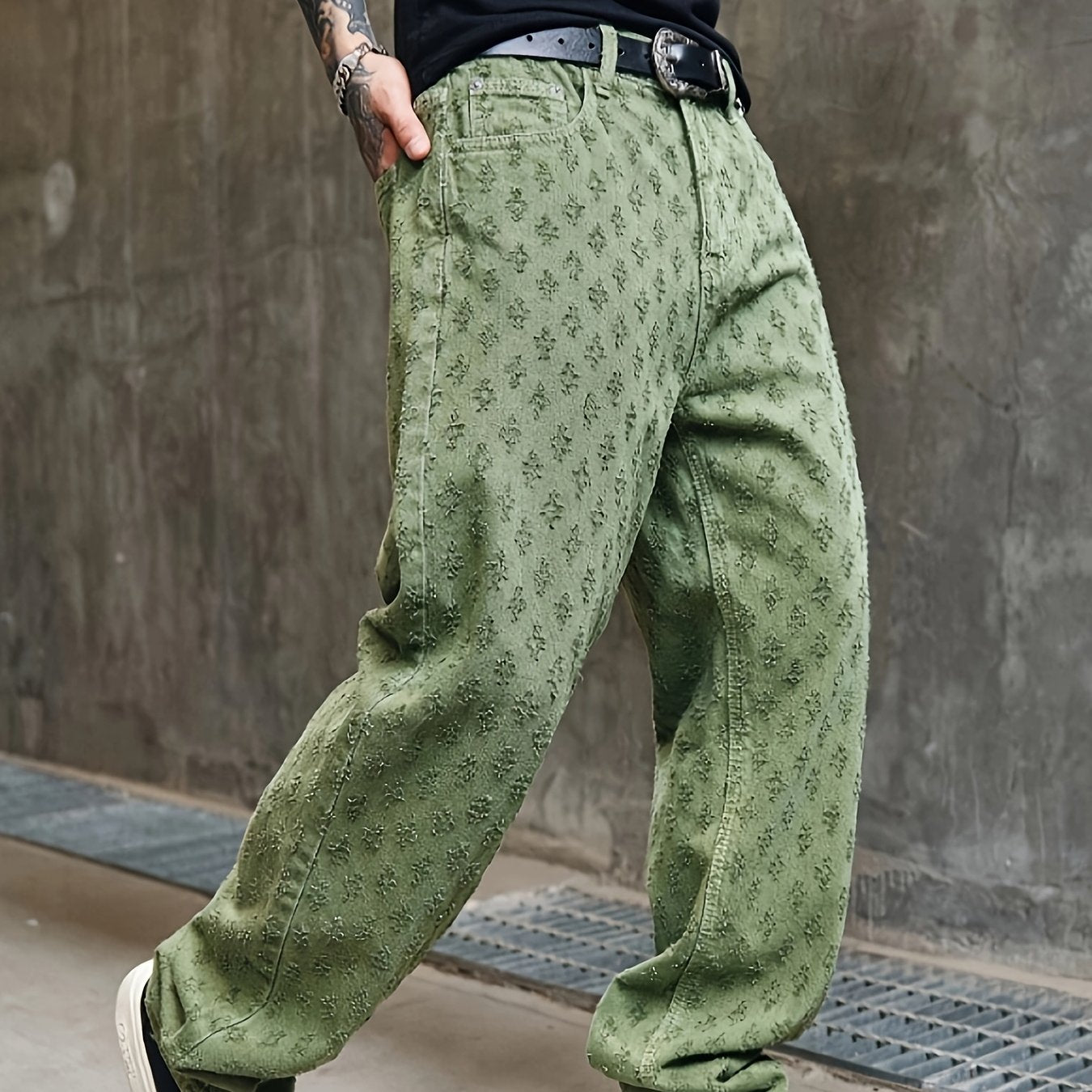 Men's Straight-Leg Denim Jeans Pants