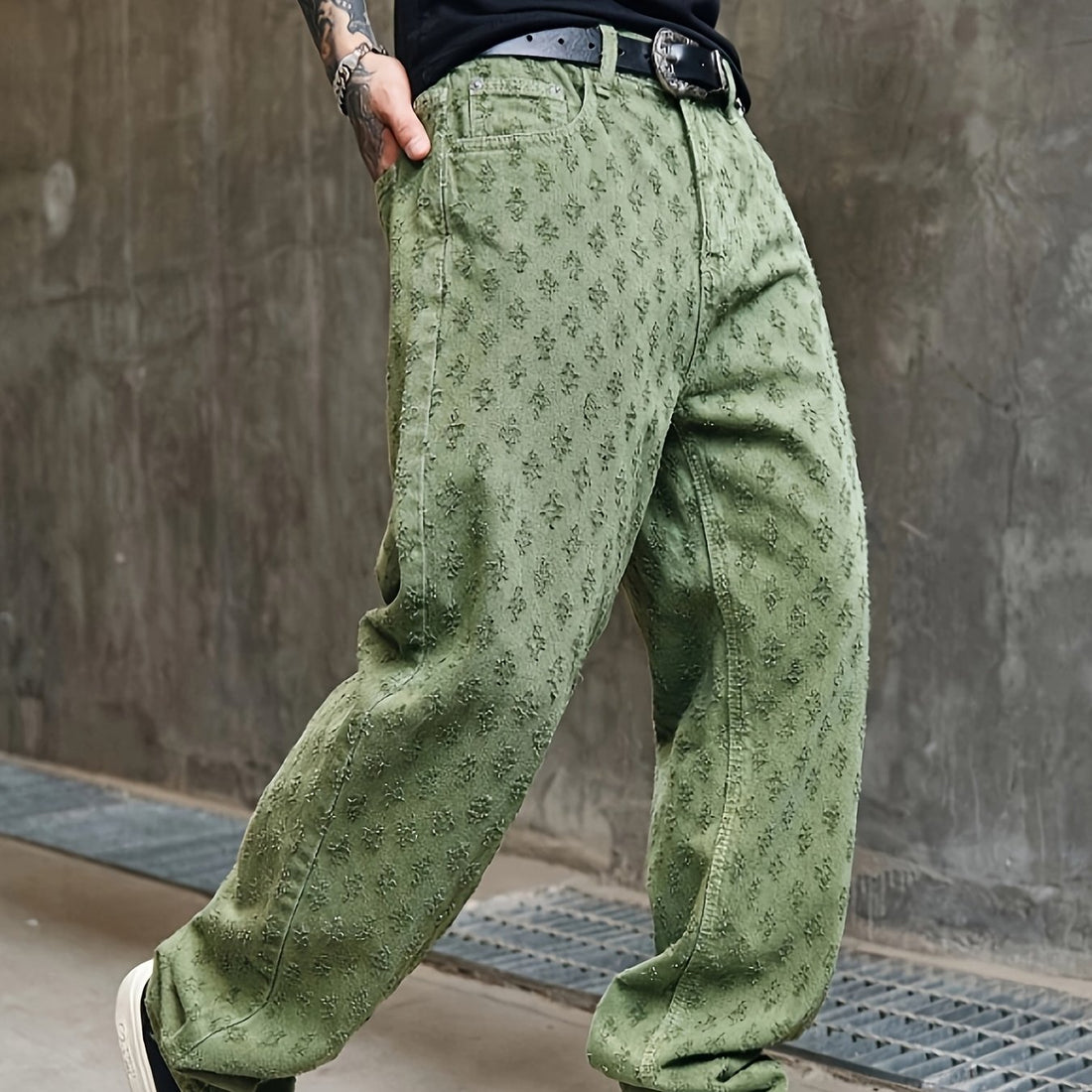 Men's Straight-Leg Denim Jeans Pants