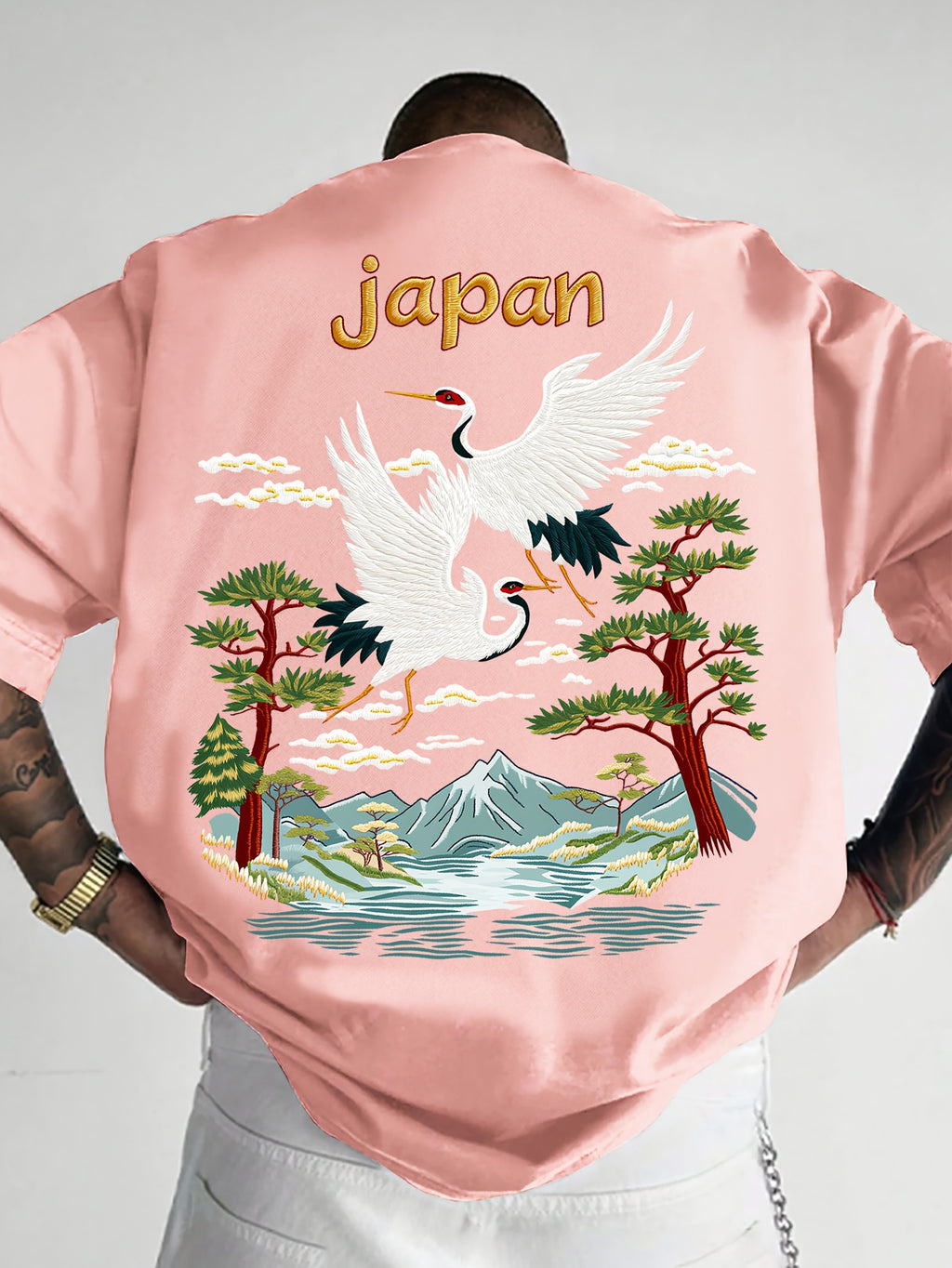 Oriental Aesthetic Men's Graphic T - Shirt