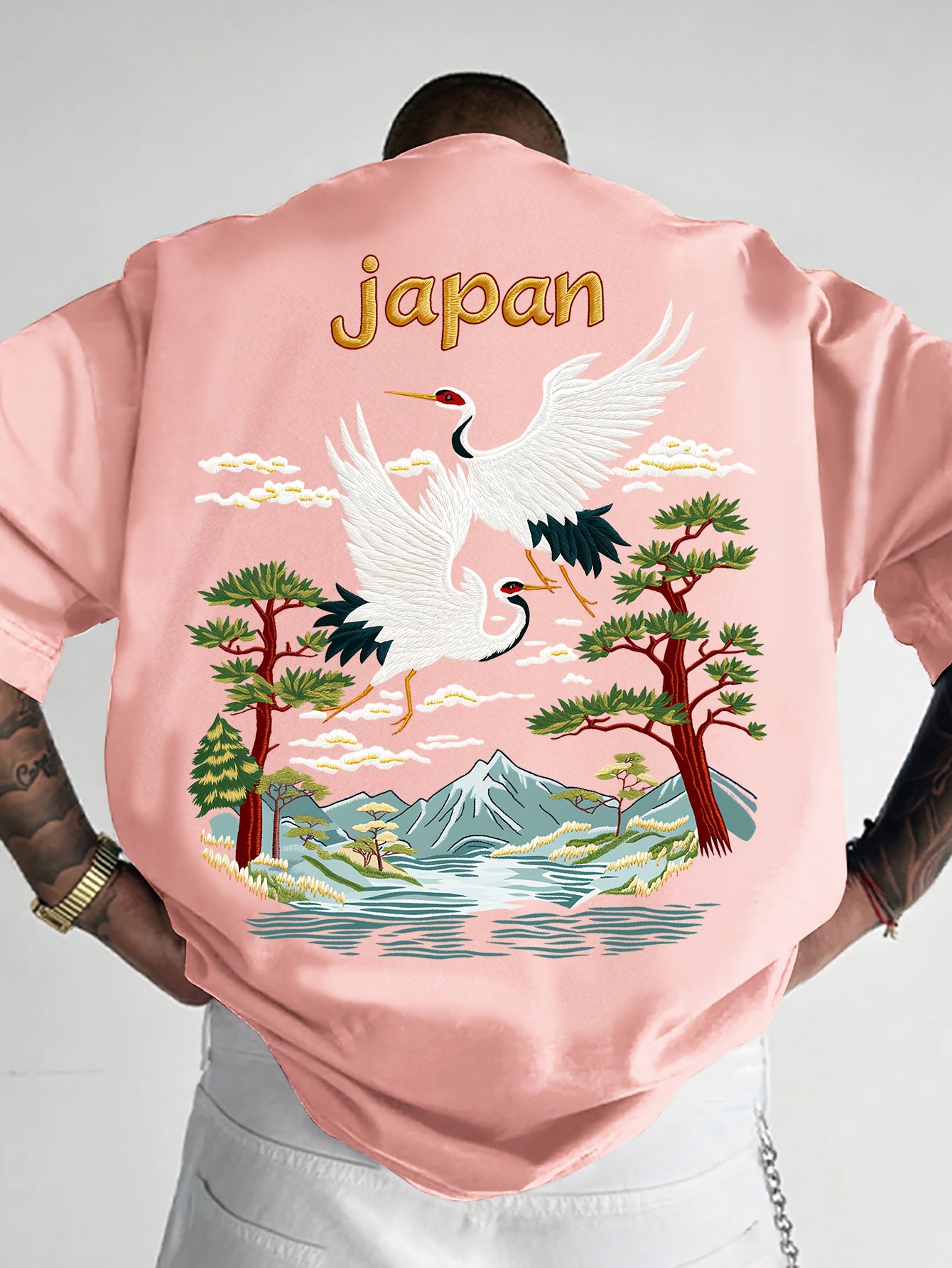 Oriental Aesthetic Men's Graphic T - Shirt