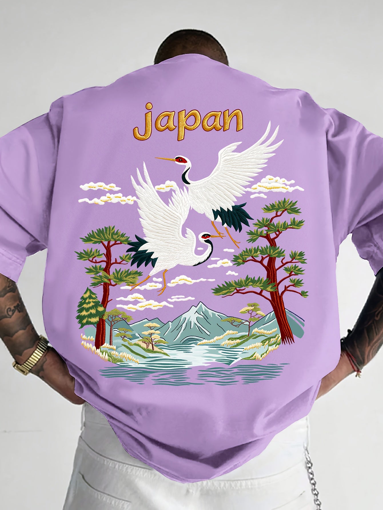 Oriental Aesthetic Men's Graphic T - Shirt