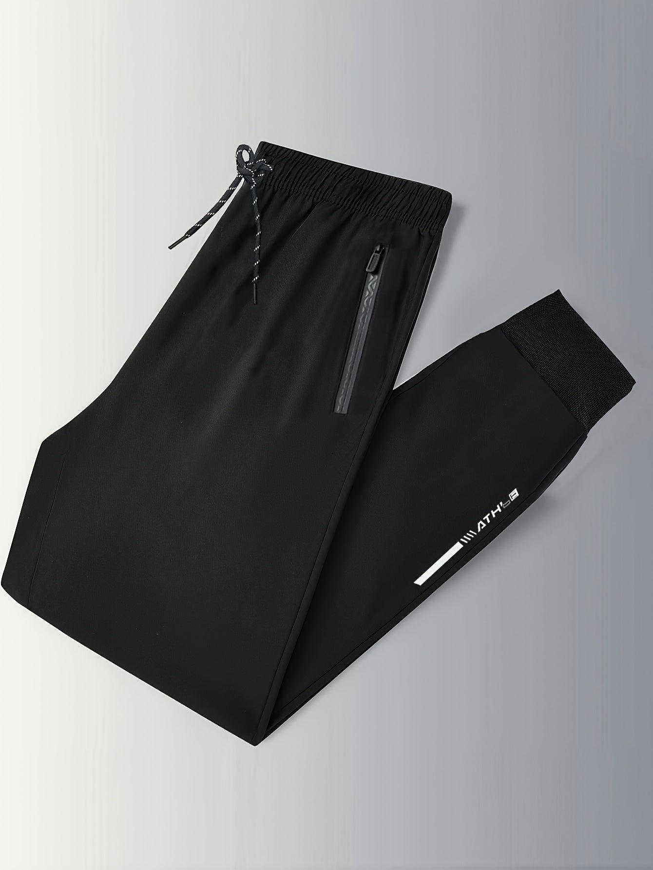 3-Pack Men'S Athletic Joggers, Breathable Polyester Sports Pants