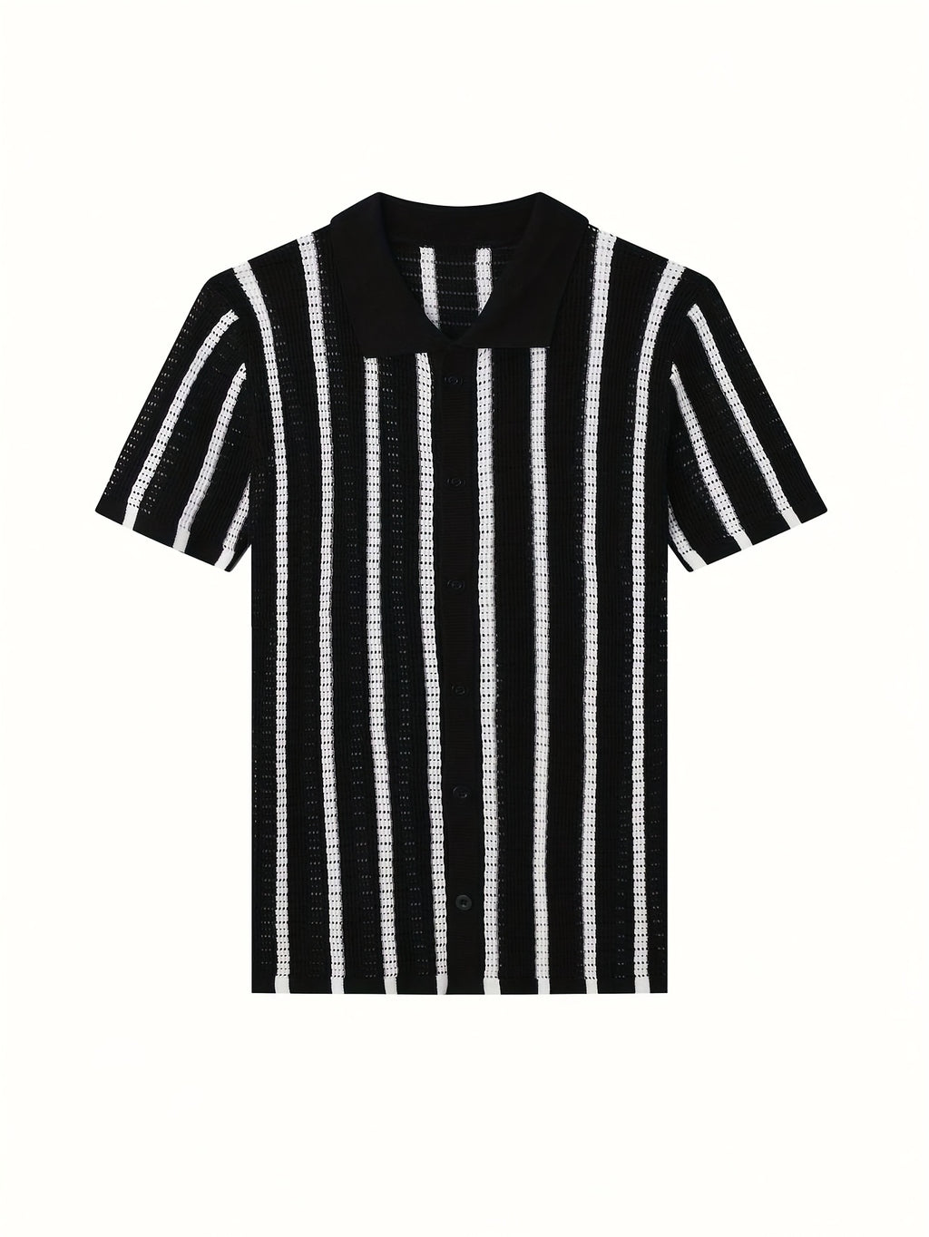 Men's Semi-Sheer Knit Pullover