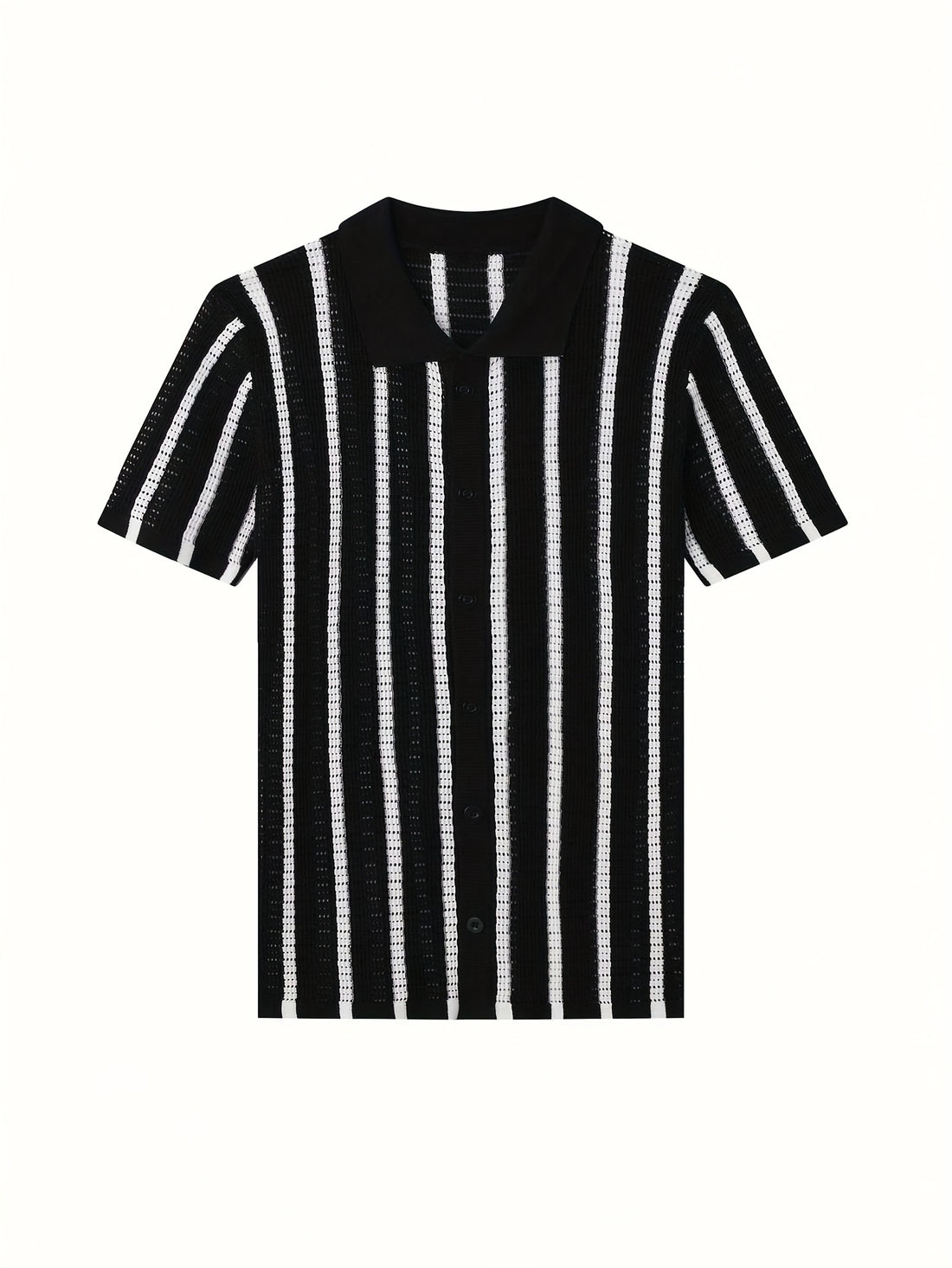 Men's Semi-Sheer Knit Pullover