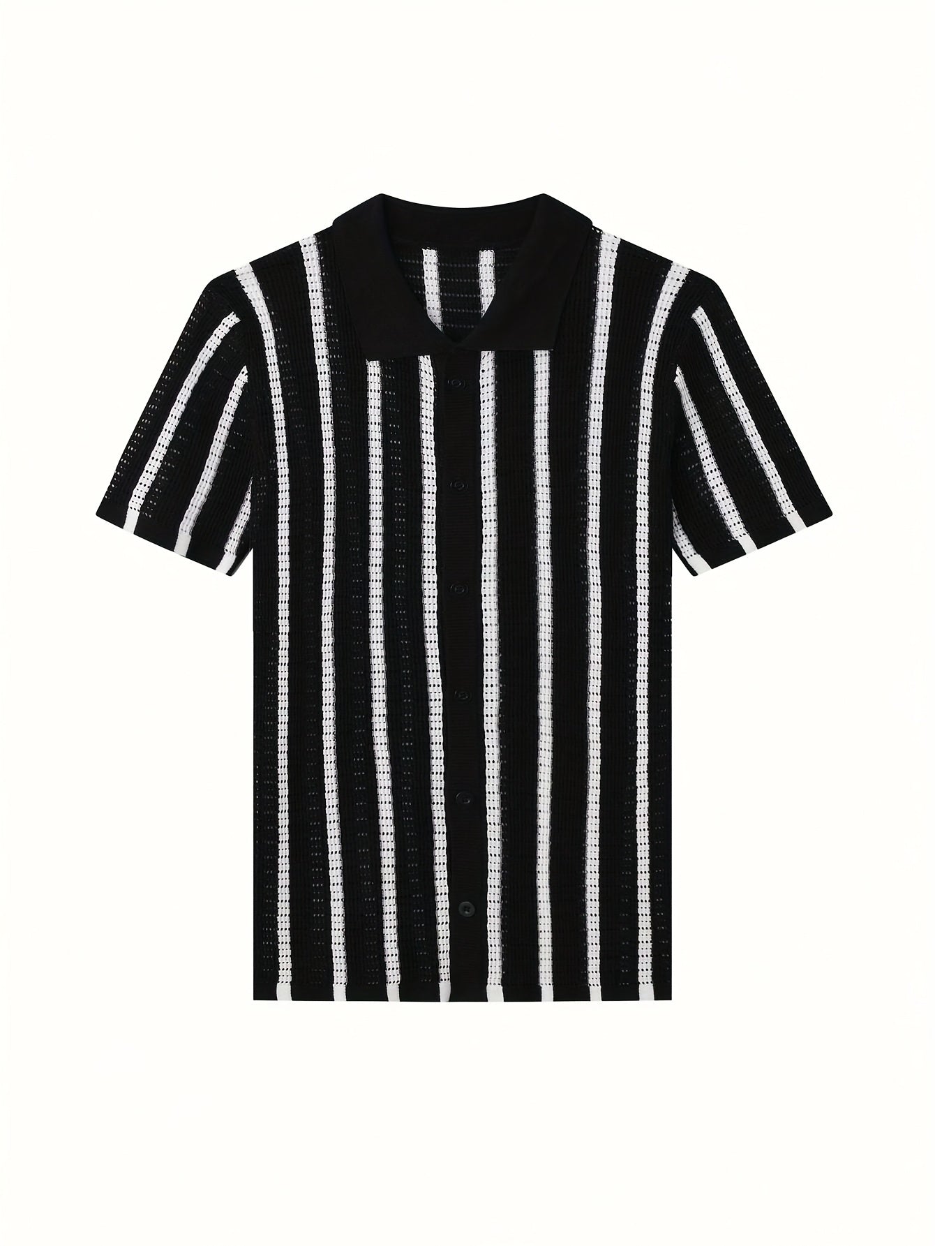 Men's Semi-Sheer Knit Pullover