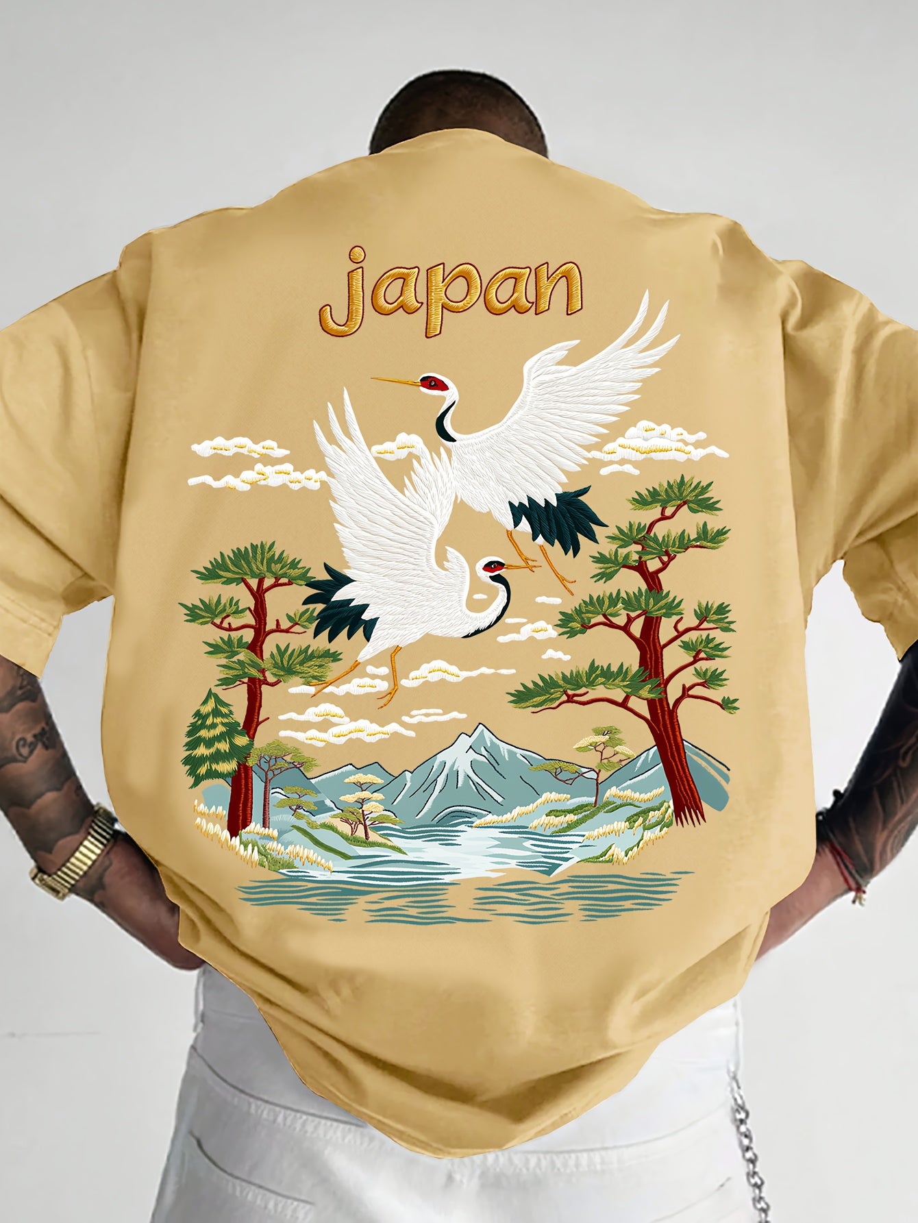 Oriental Aesthetic Men's Graphic T - Shirt