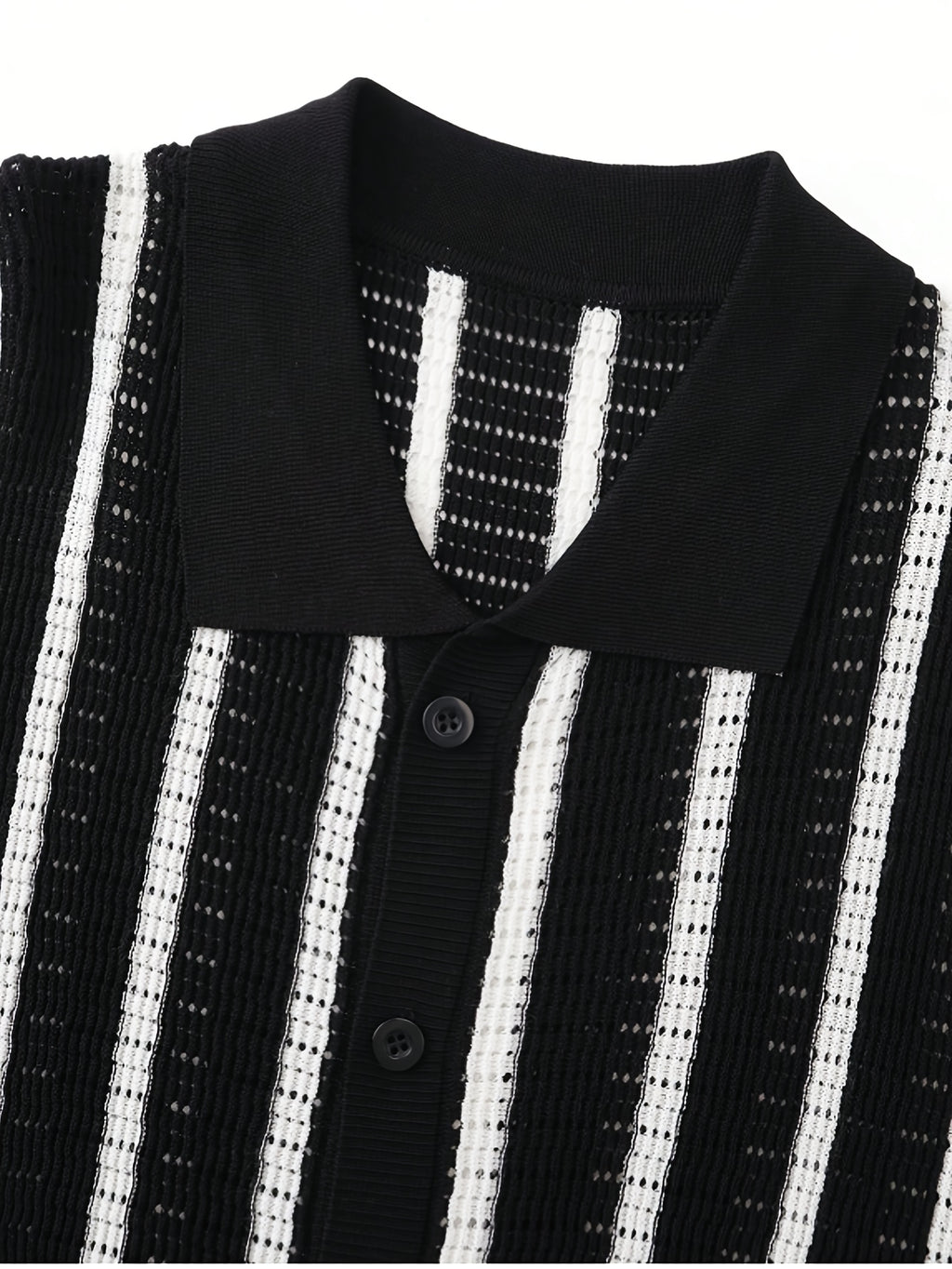 LVLAEA Men'S Vintage Striped Knit Cardigan