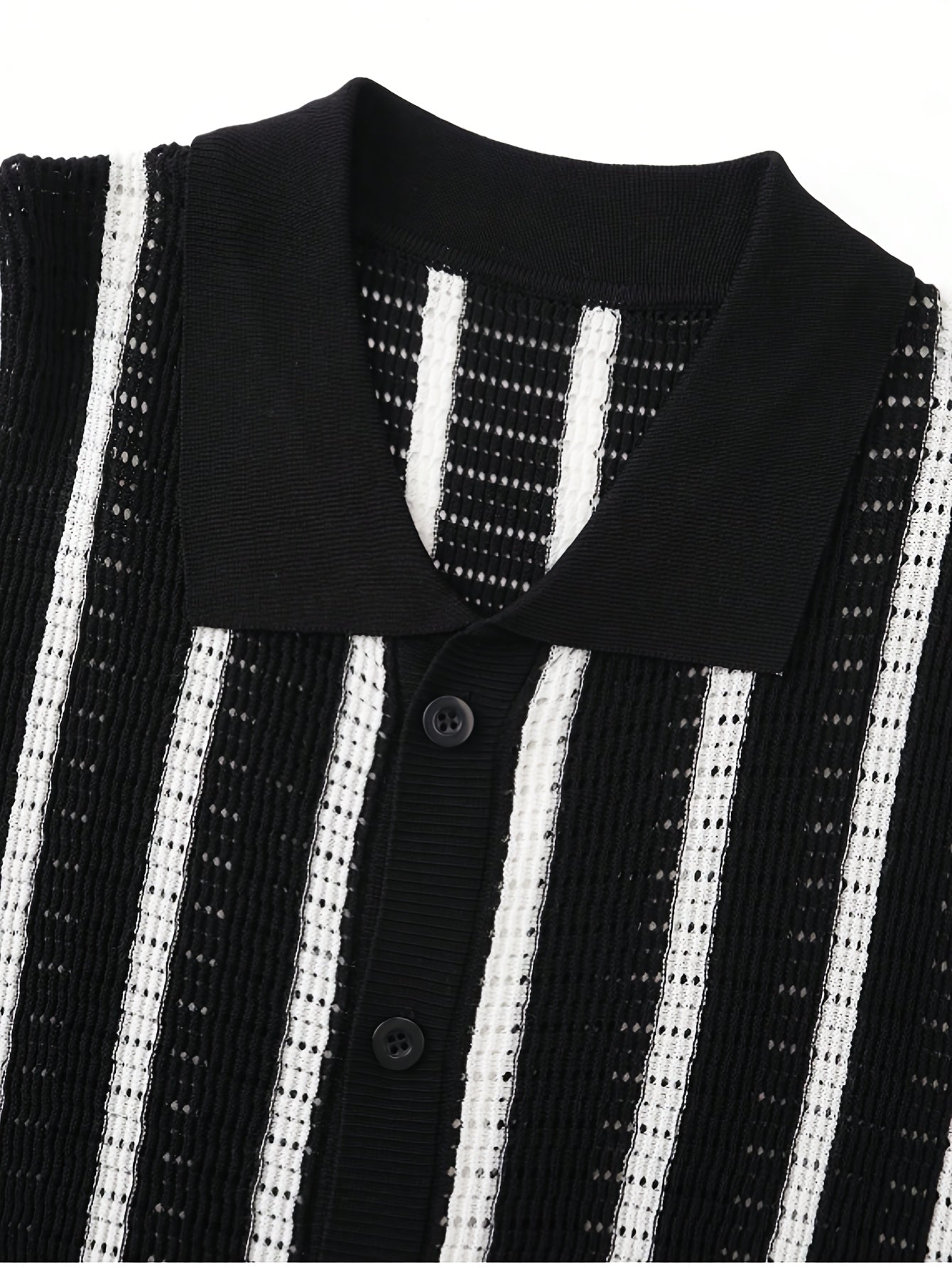 LVLAEA Men'S Vintage Striped Knit Cardigan