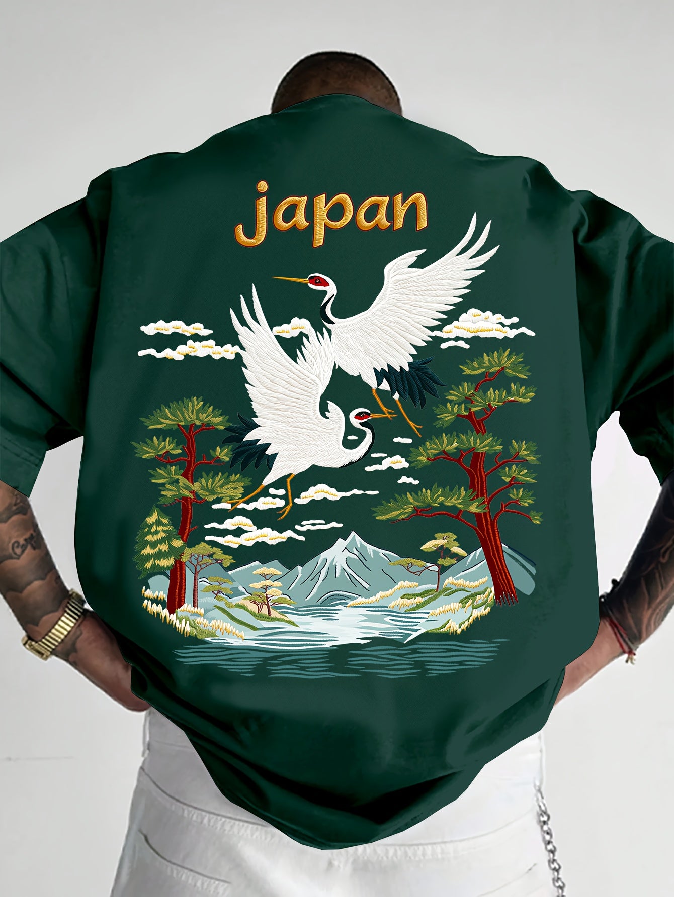 Oriental Aesthetic Men's Graphic T - Shirt