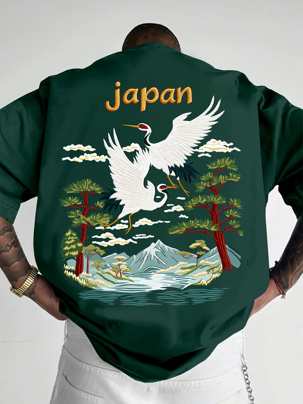 Oriental Aesthetic Men's Graphic T - Shirt