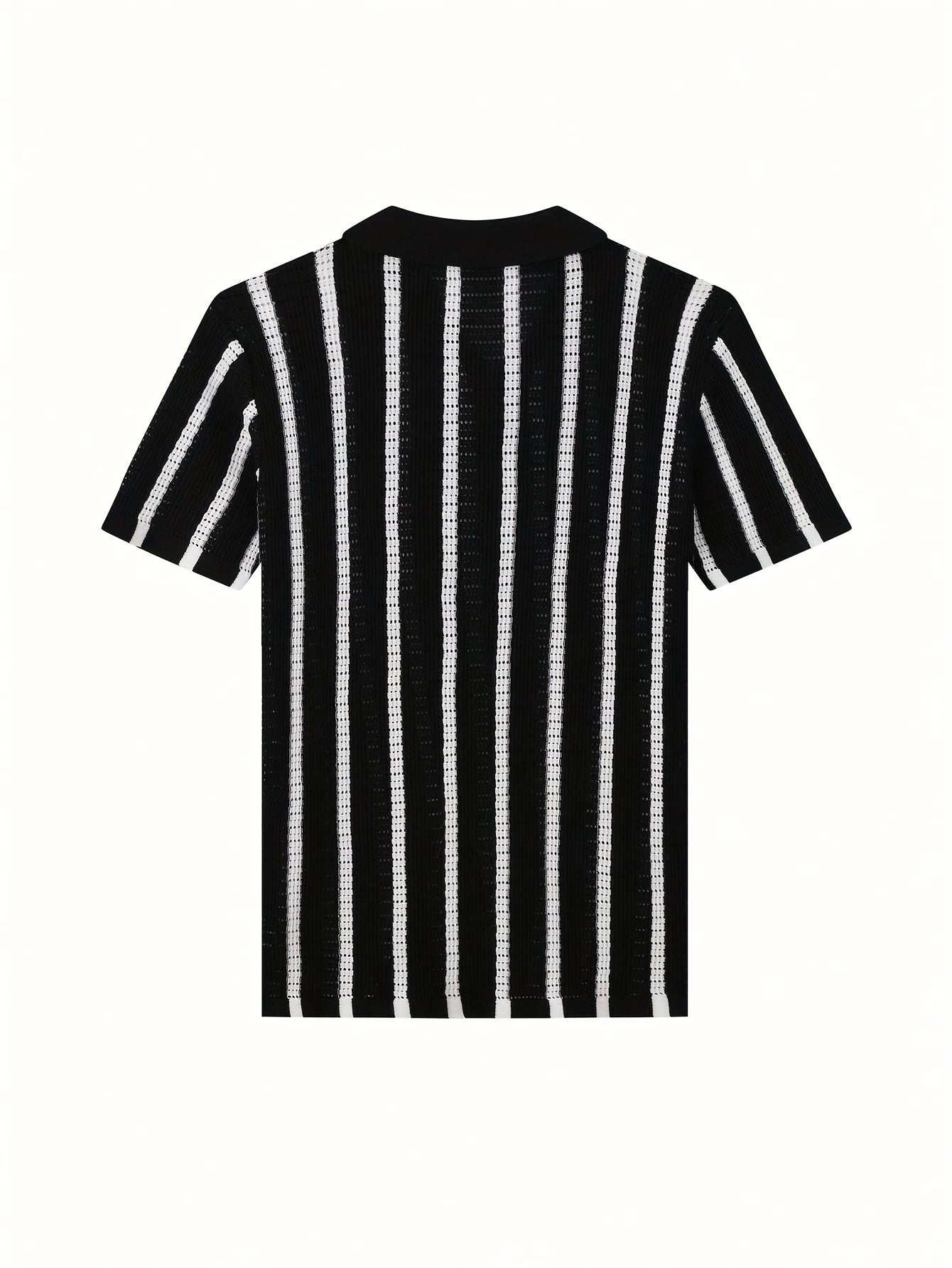 Men's Semi-Sheer Knit Pullover