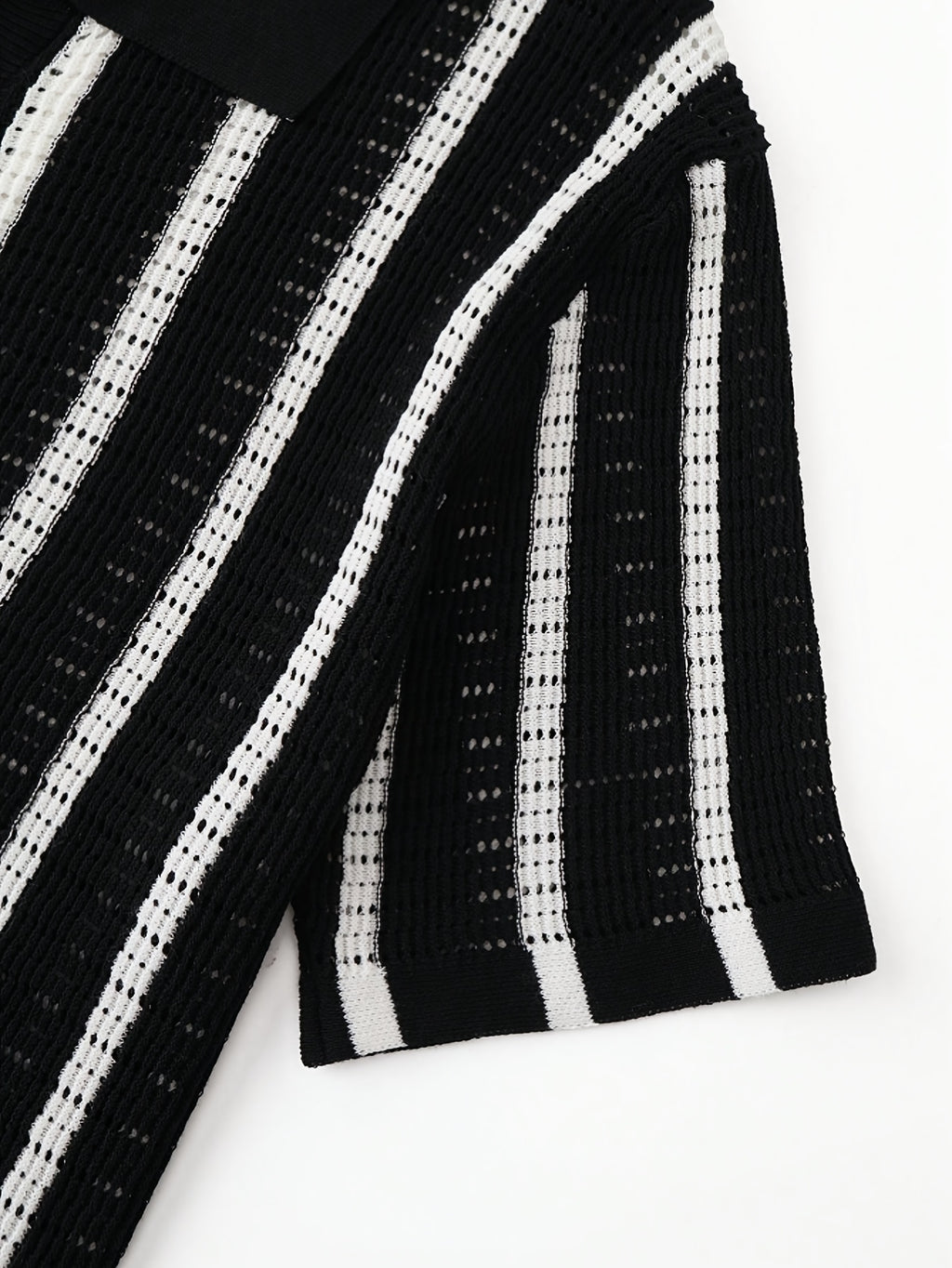 LVLAEA Men'S Vintage Striped Knit Cardigan