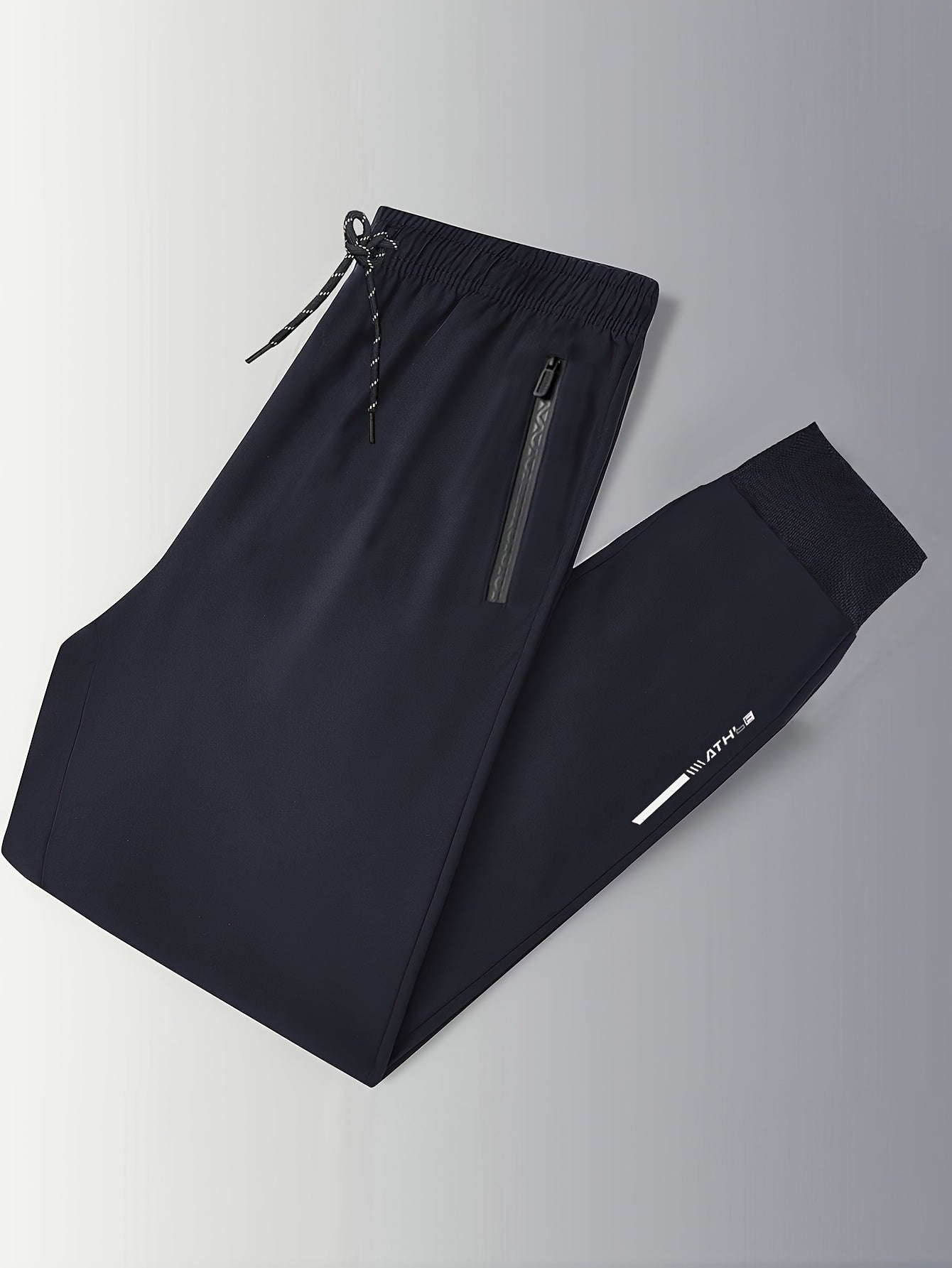 3-Pack Men'S Athletic Joggers, Breathable Polyester Sports Pants