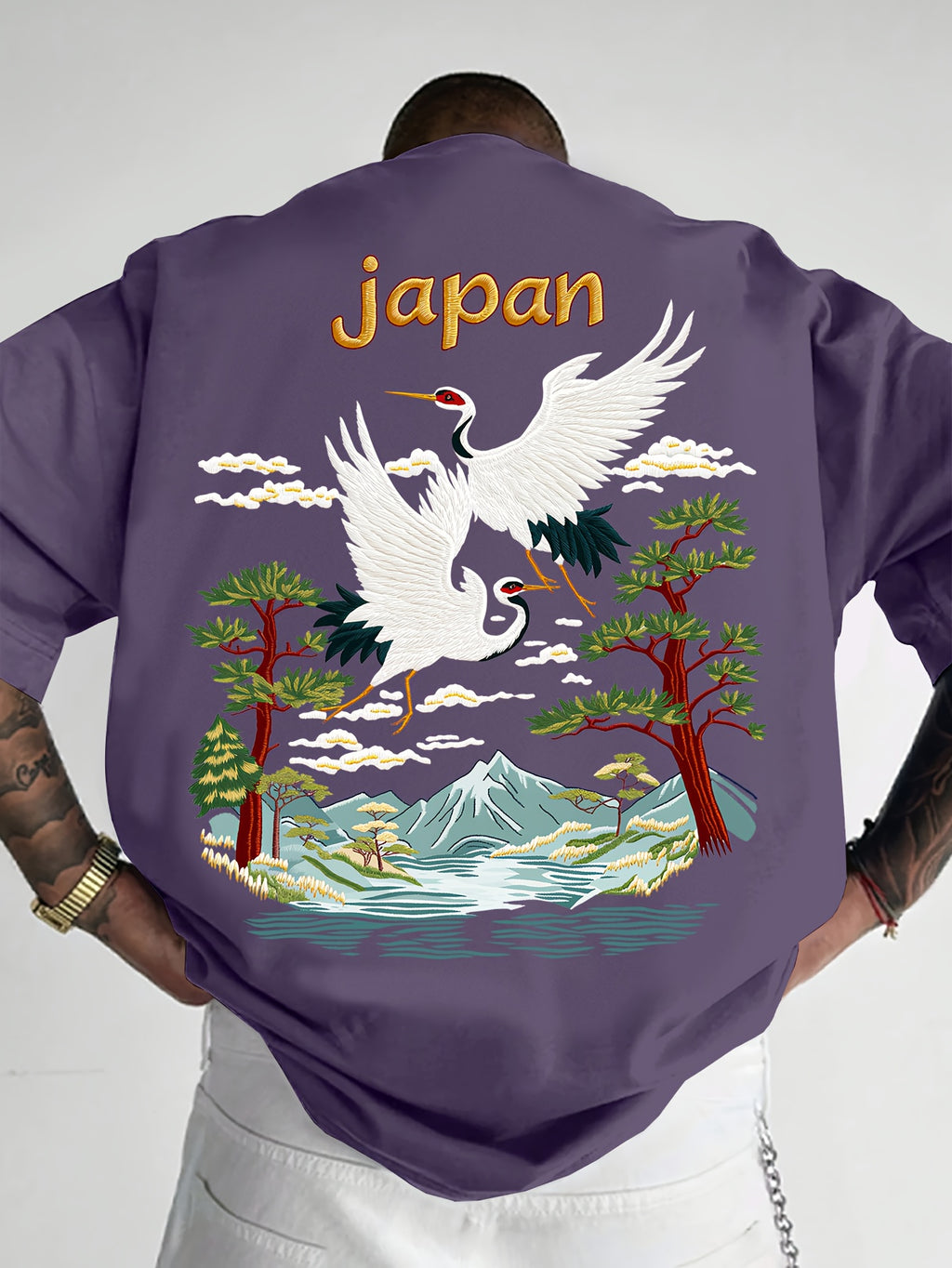 Oriental Aesthetic Men's Graphic T - Shirt