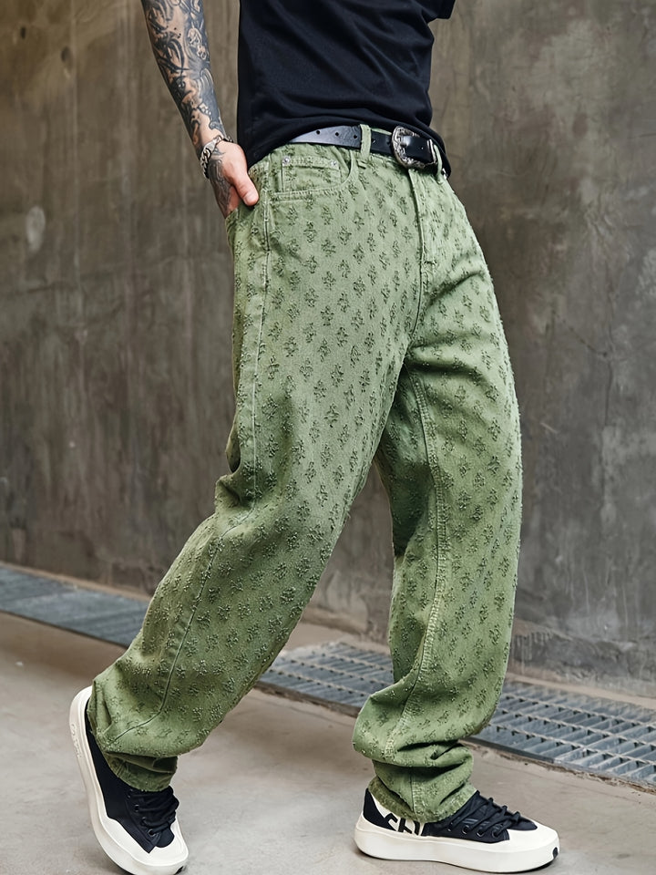 Men's Straight-Leg Denim Jeans Pants