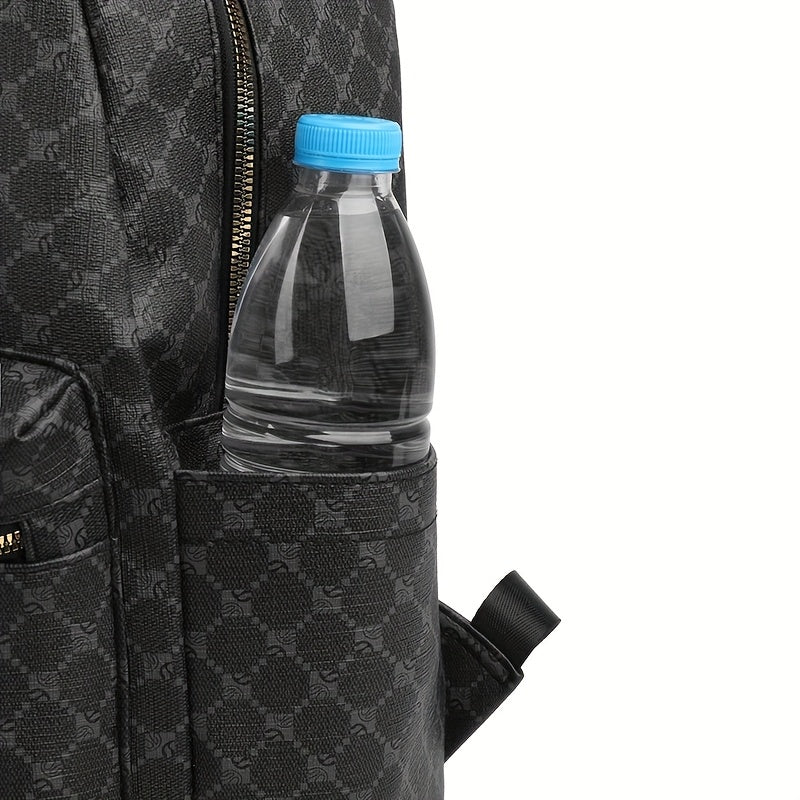 Stylish monogram Large Capacity Backpack with Laptop Sleeve