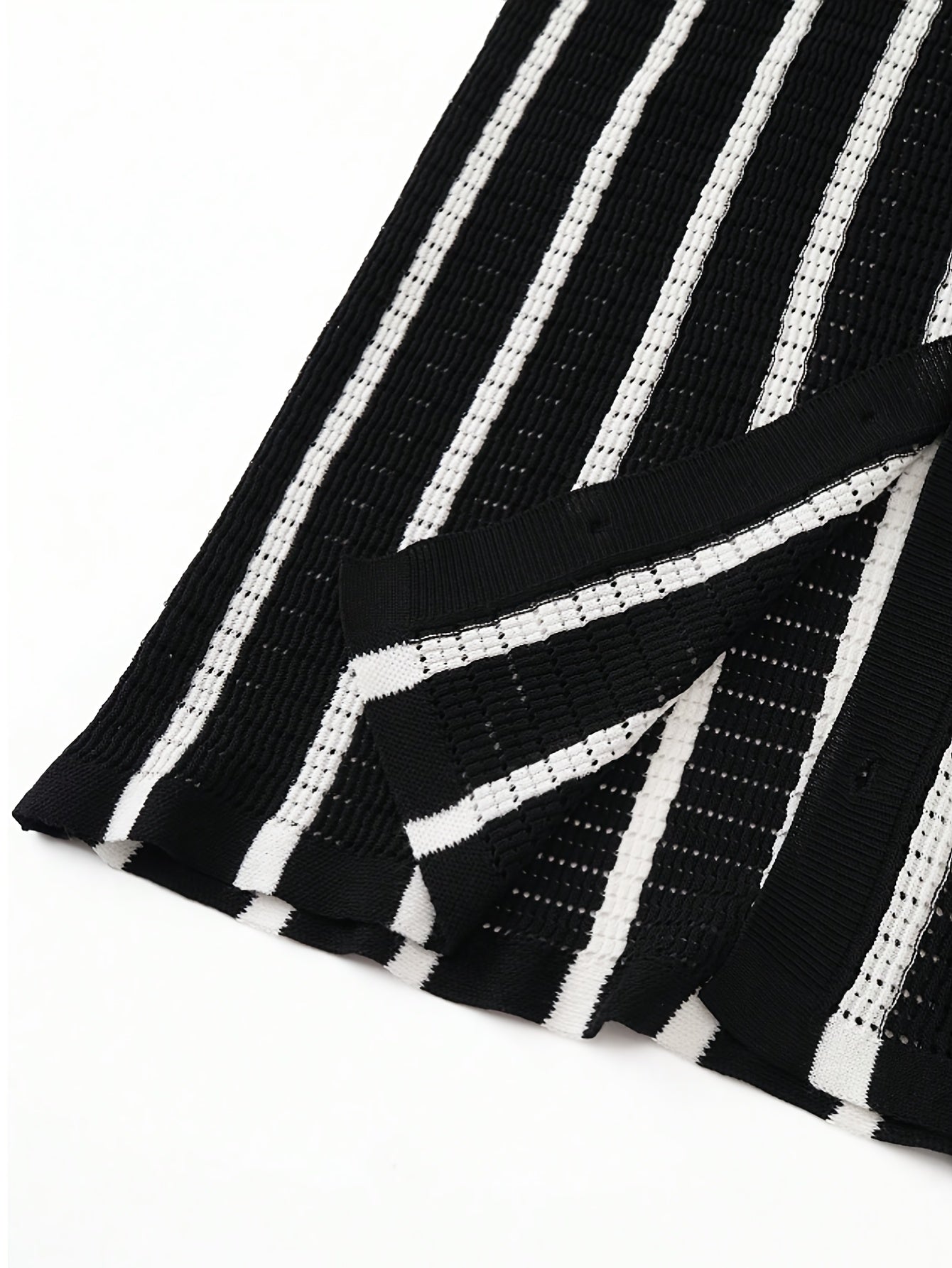 LVLAEA Men'S Vintage Striped Knit Cardigan