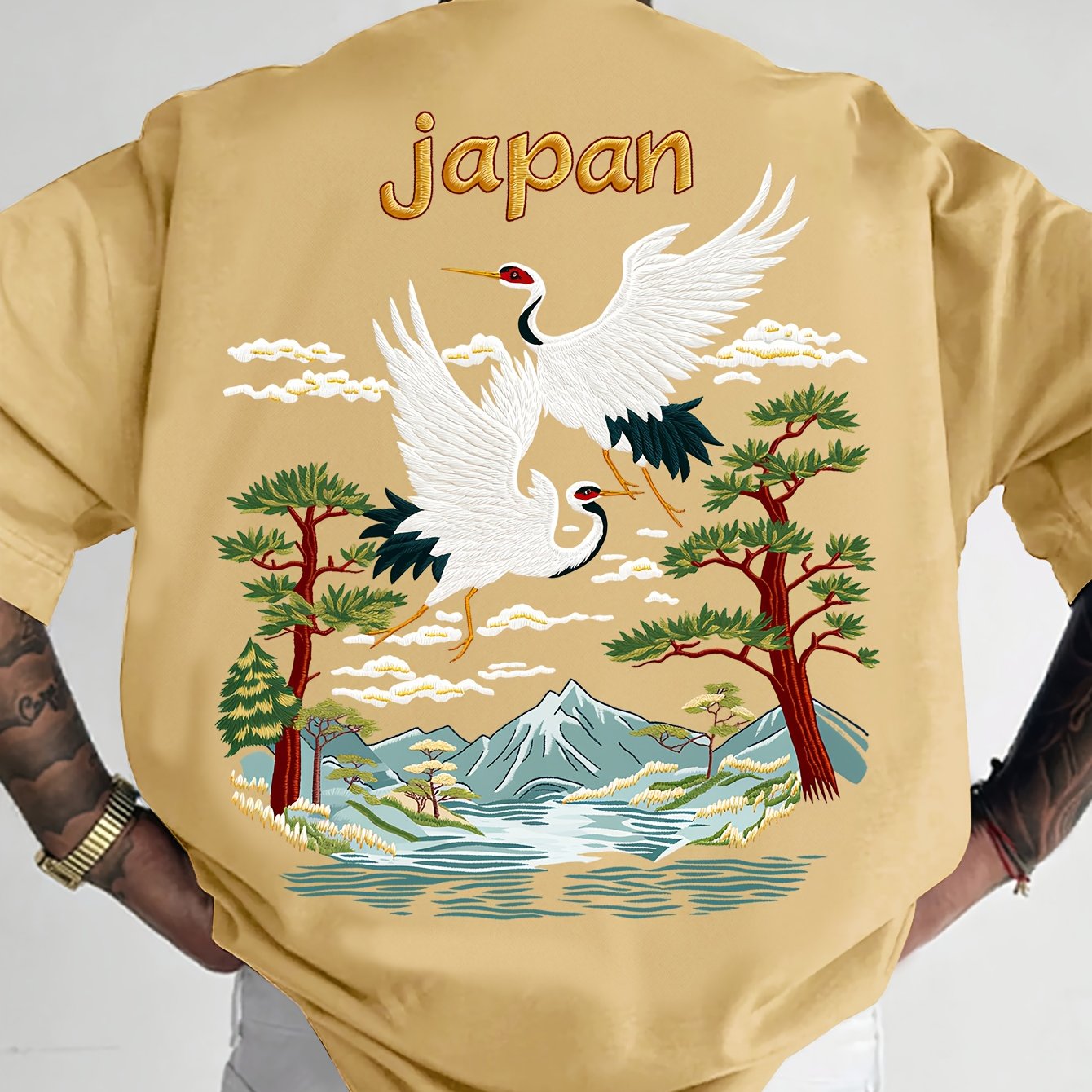 Oriental Aesthetic Men's Graphic T - Shirt