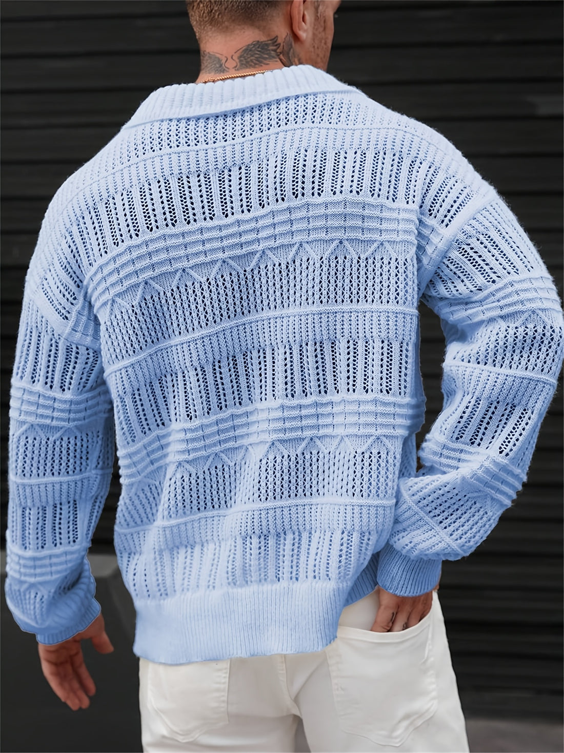 Men's Casual Neck Long Sleeve Sweater