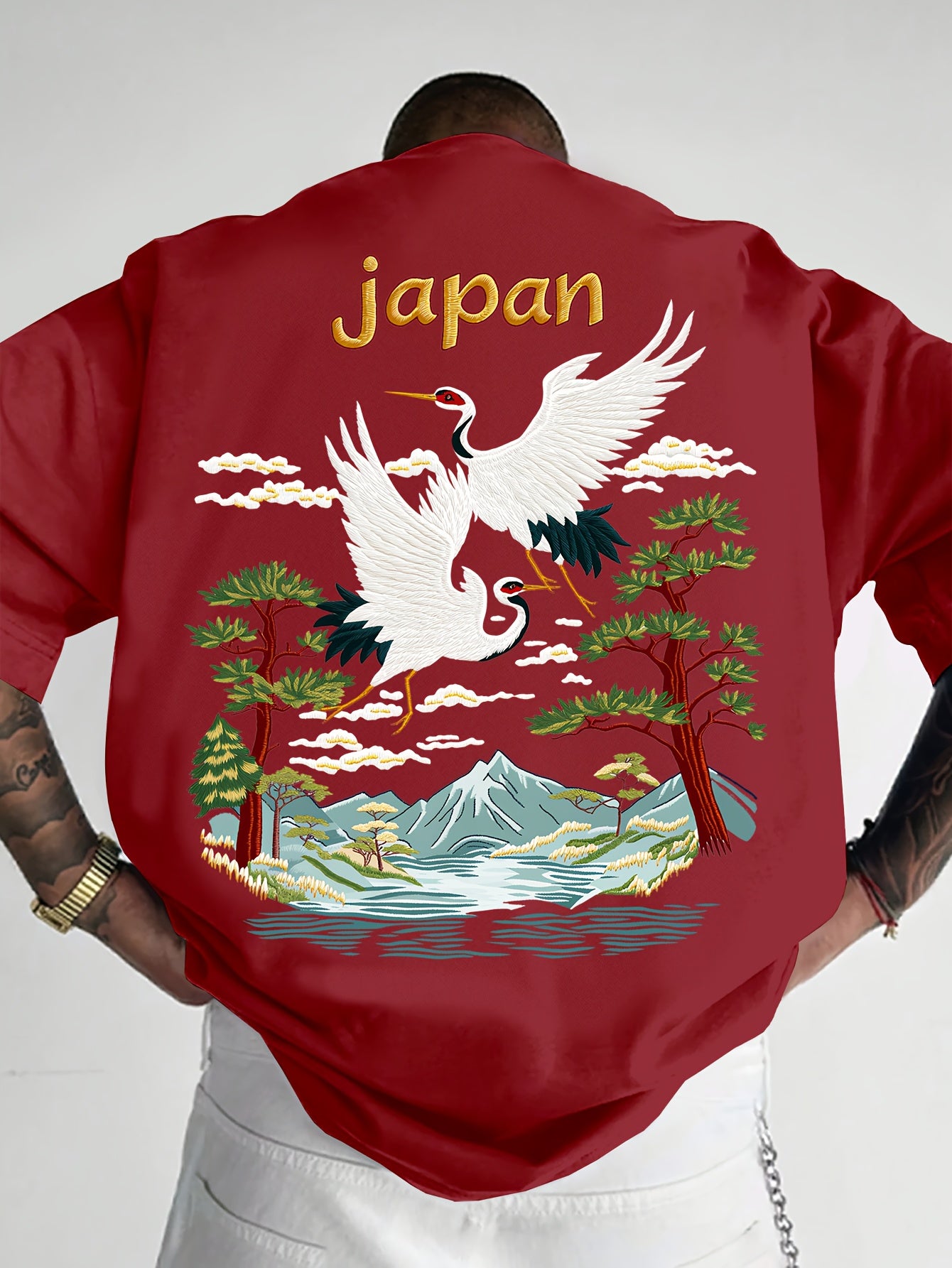 Oriental Aesthetic Men's Graphic T - Shirt