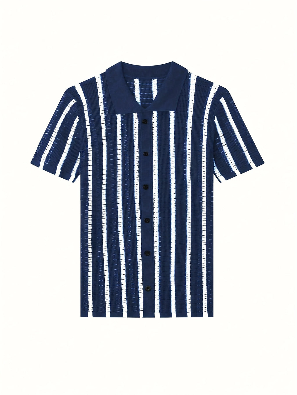 Men's Semi-Sheer Knit Pullover