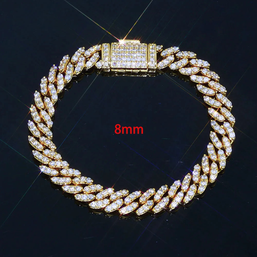 Luxury 6/8mm Cubic Zirconia Necklace Jewelry