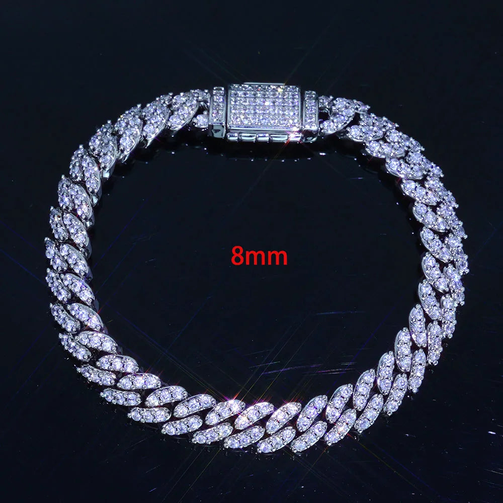Luxury 6/8mm Cubic Zirconia Necklace and Bracelet Jewelry