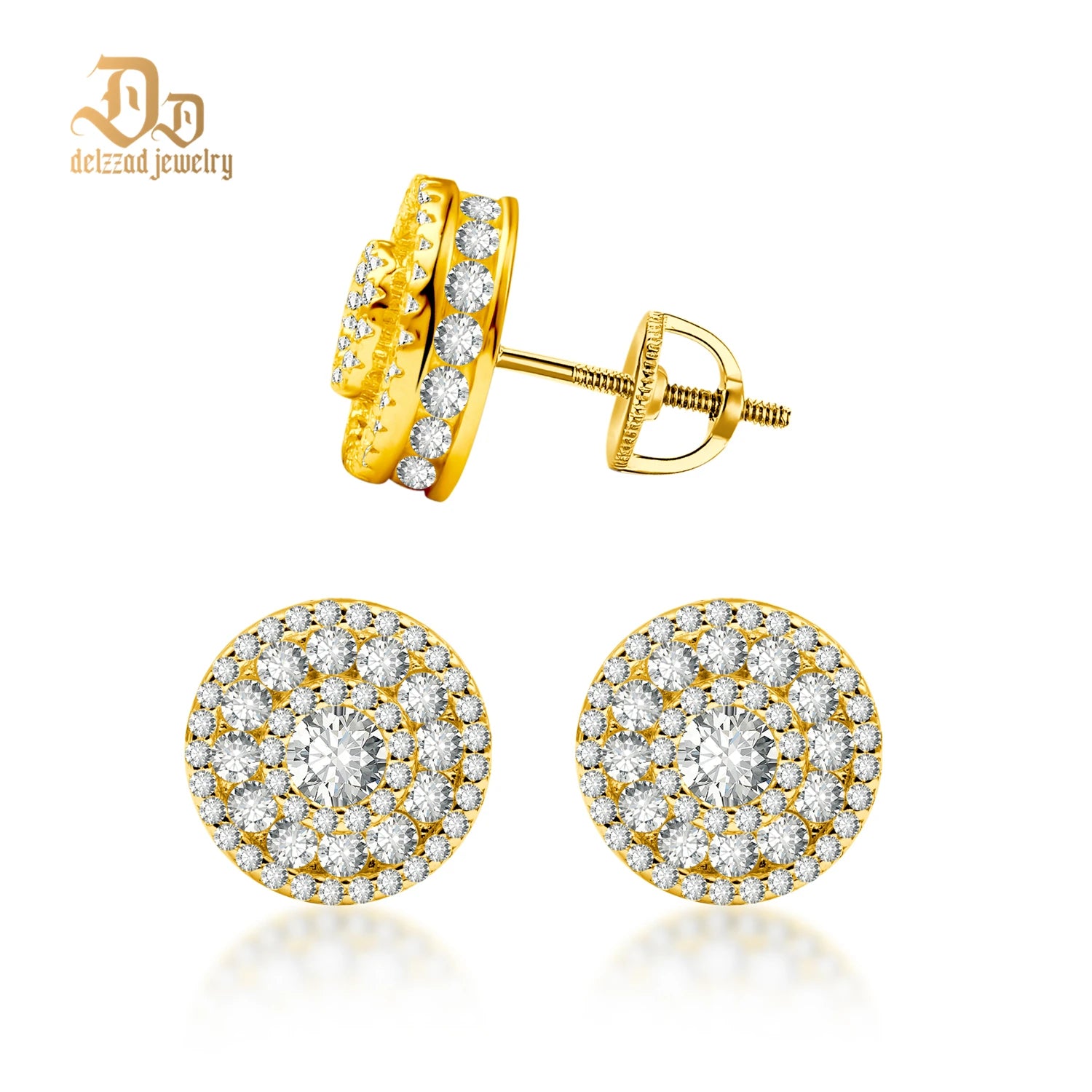 Ultimate Sparkling Arrangement Earrings of D-Moissanite S925 Sterling Silver