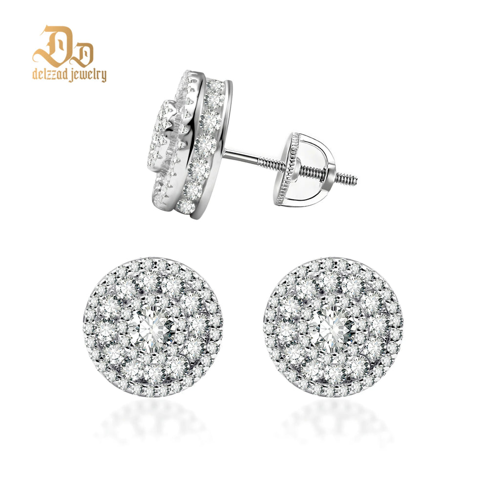 Ultimate Sparkling Arrangement Earrings of D-Moissanite S925 Sterling Silver