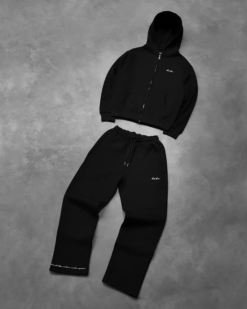Y2k Men Clothing Two-Piece Set with retro Gothic tracksuit look