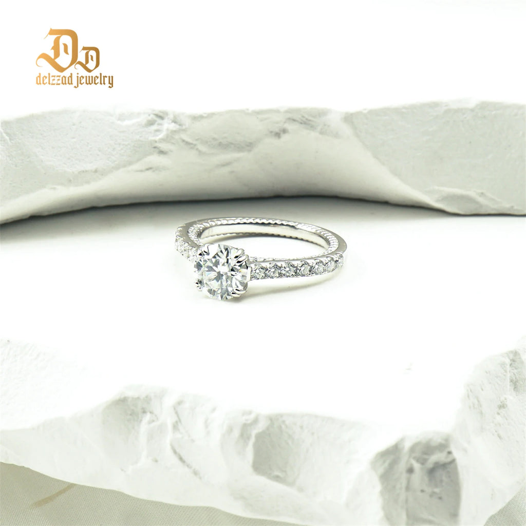 Sparkling Single Row Women's Ring 100% S925 Silver