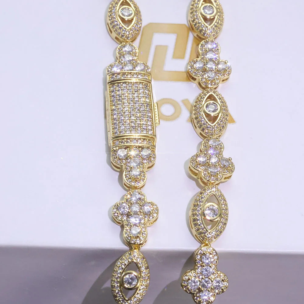 Esteemed Inner-Eye Cross Cuban plated Chain Bracelet