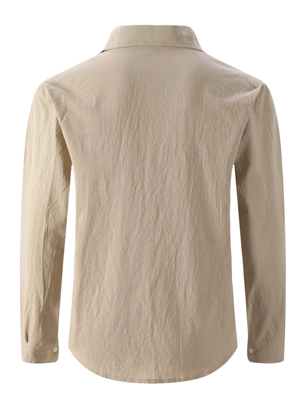 2025 Autumn New Style Men's Casual Daily Plain-Colored Button-Up Long-Sleeve Shirt Men's Clothing