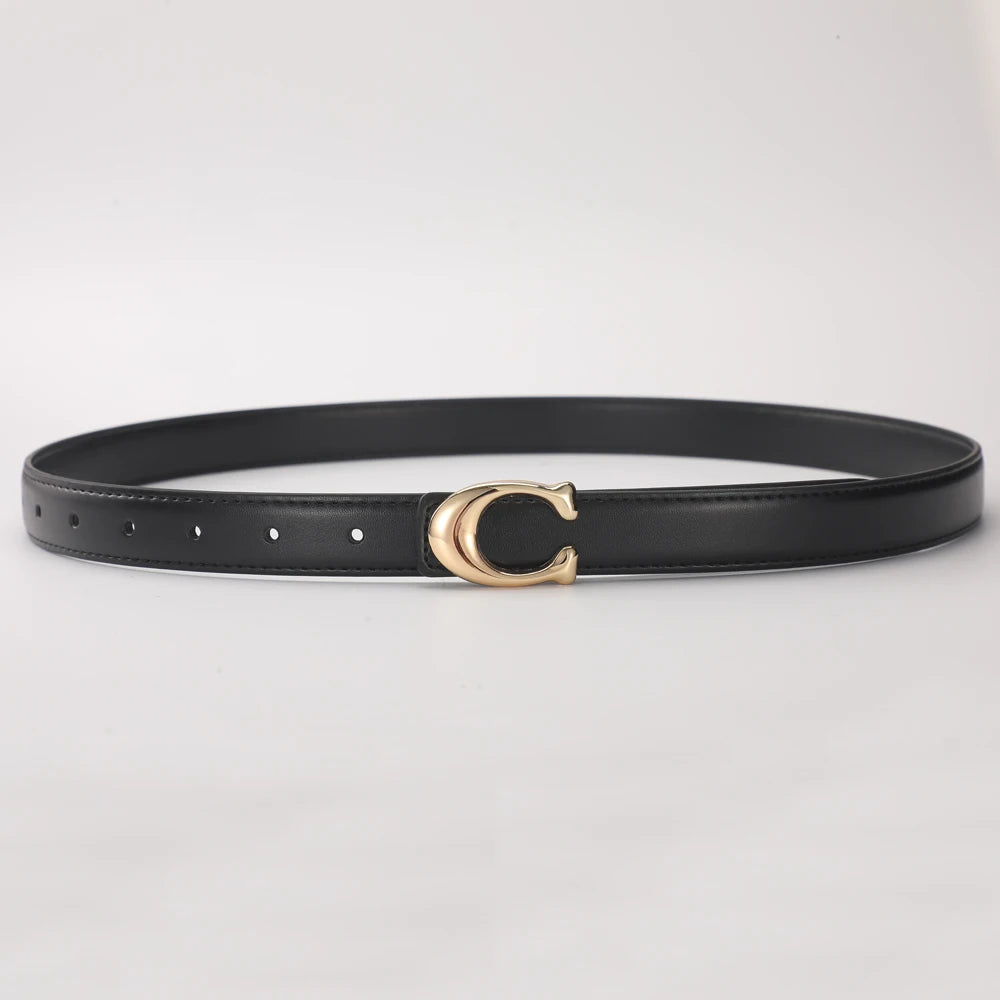 High-quality Replica Coach Smooth-Buckle waist Belt