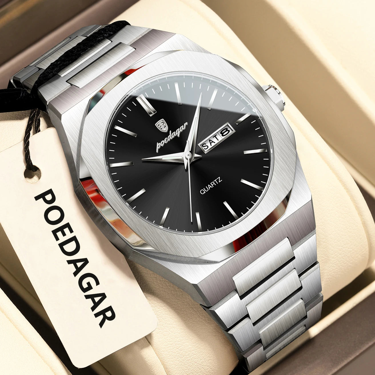 Top Fashion Man Wristwatch Stainless Steel for Business l