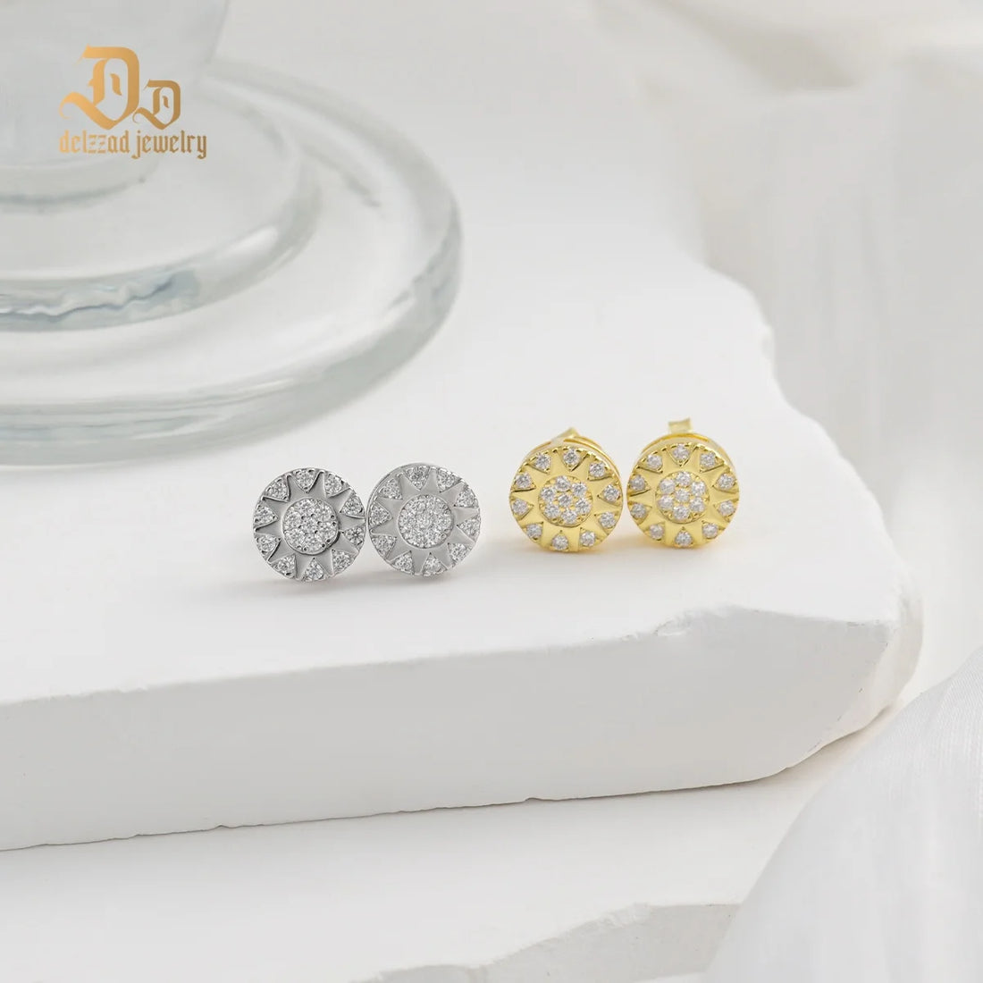 925 Sterling Silver D Color Moissanite Dazzling Earrings for Men and Women