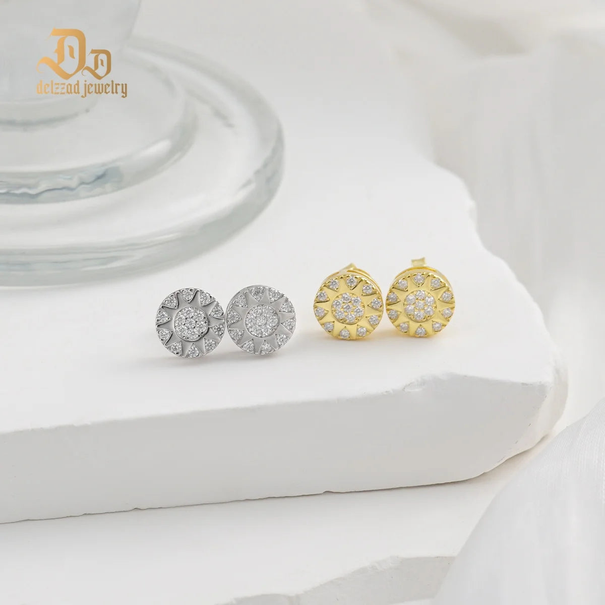 925 Sterling Silver D Color Moissanite Dazzling Earrings for Men and Women