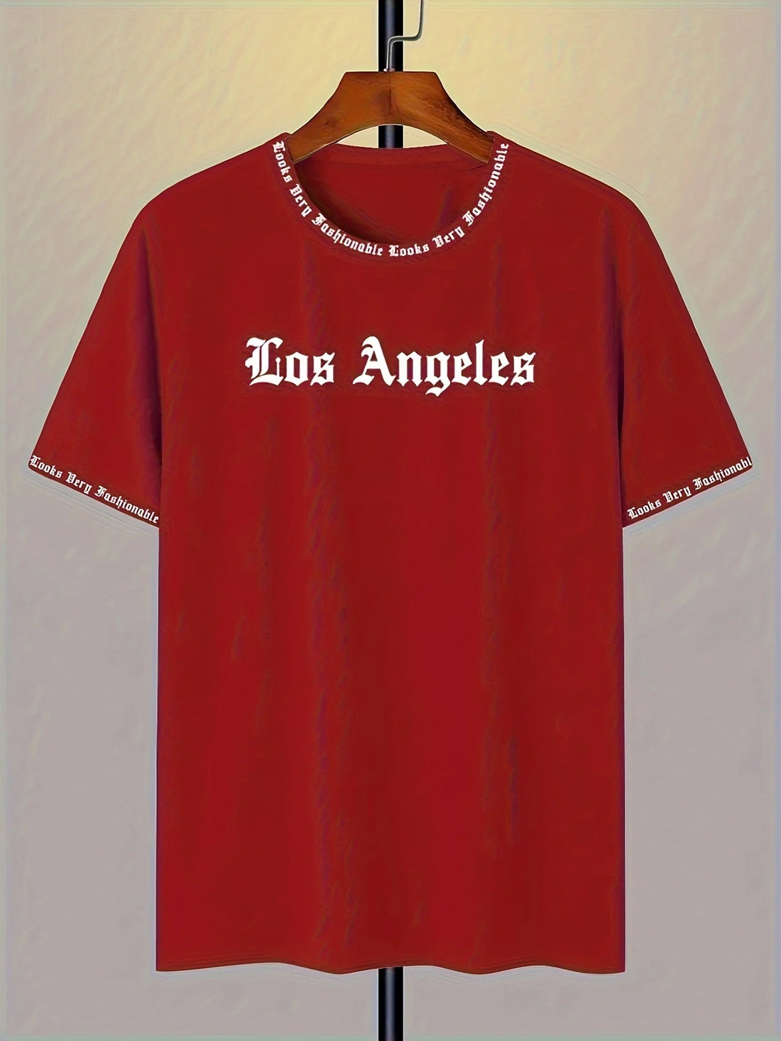 Men's loose letter print T-shirt