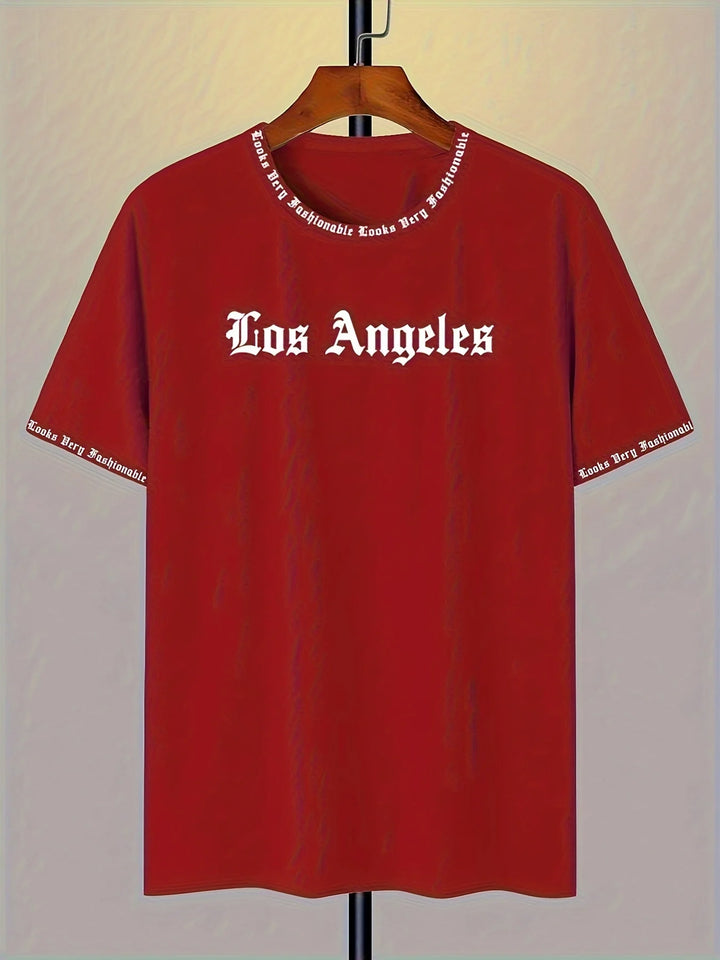 Men's loose letter print T-shirt