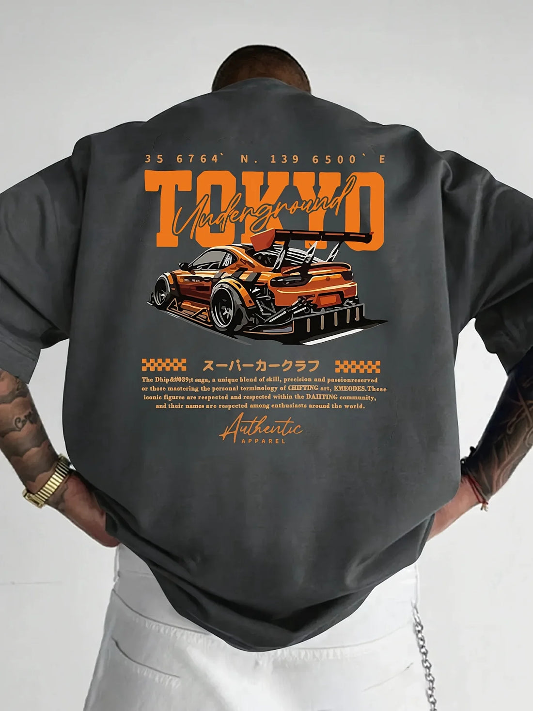 Men's trendy fashion T-shirts Summer thin short sleeves Polyester casual tops