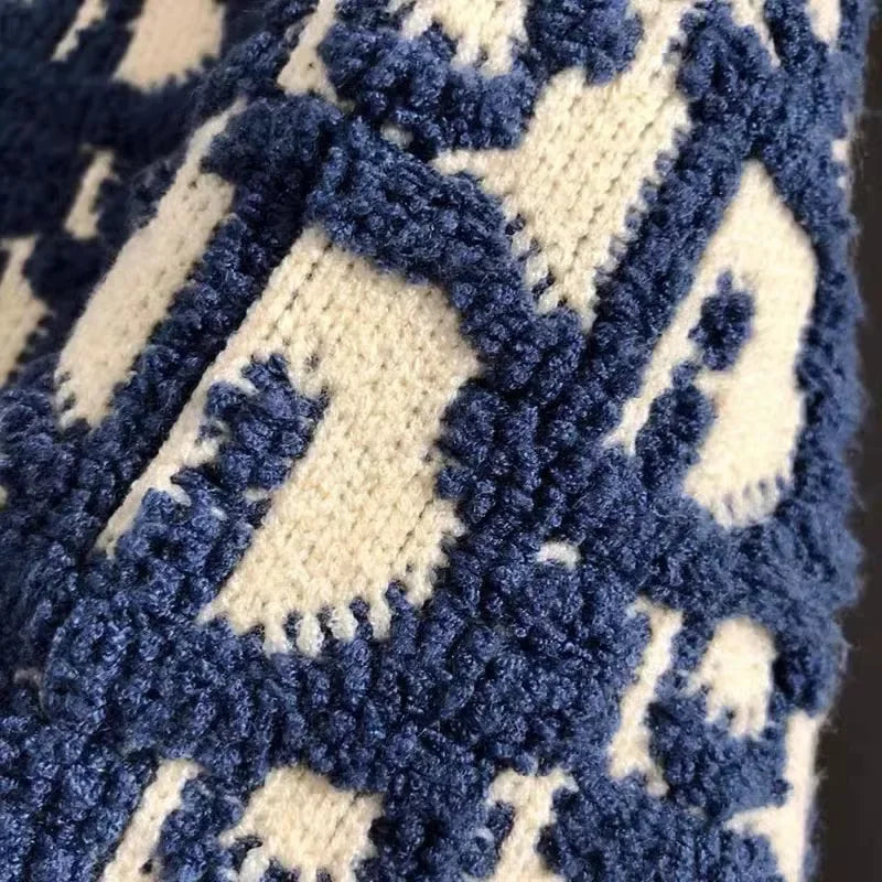 Mirror Quality Dior Oblique Jacquard Knitted Wool Sweater