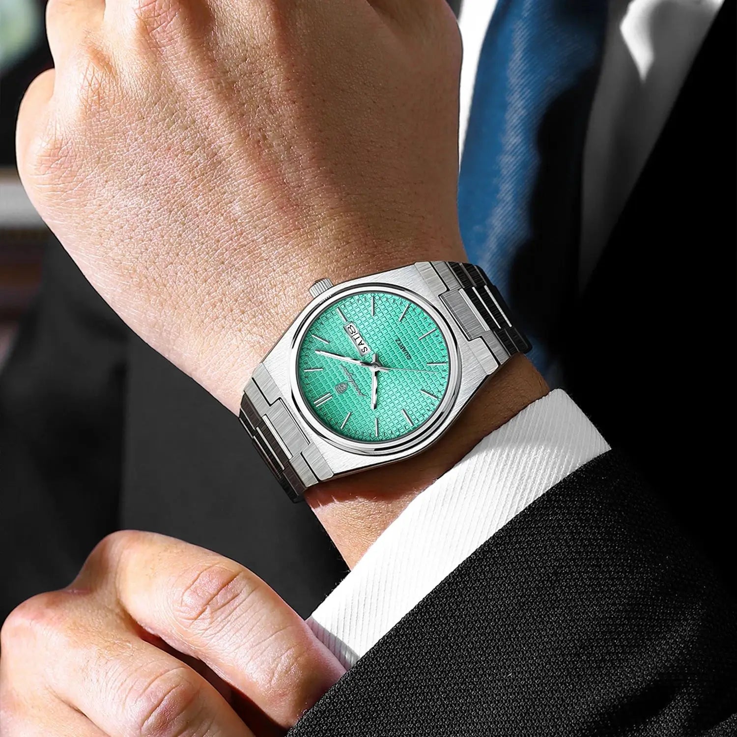 Luxury Business Man Watch with Luminous Waterproof Stainless Steel