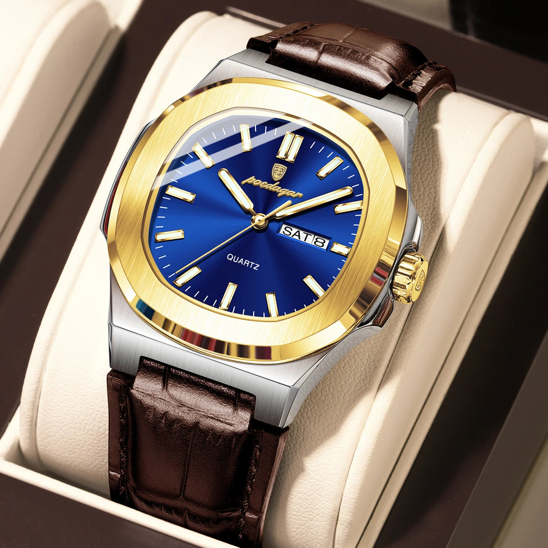 High Quality Luxury Luminous Watch For Men with Day-Date