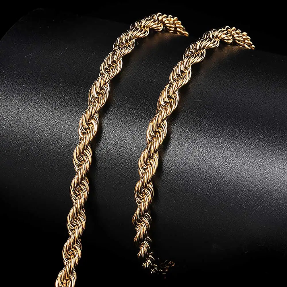 New Style 6mm Iced Out Clasp Rope Chain